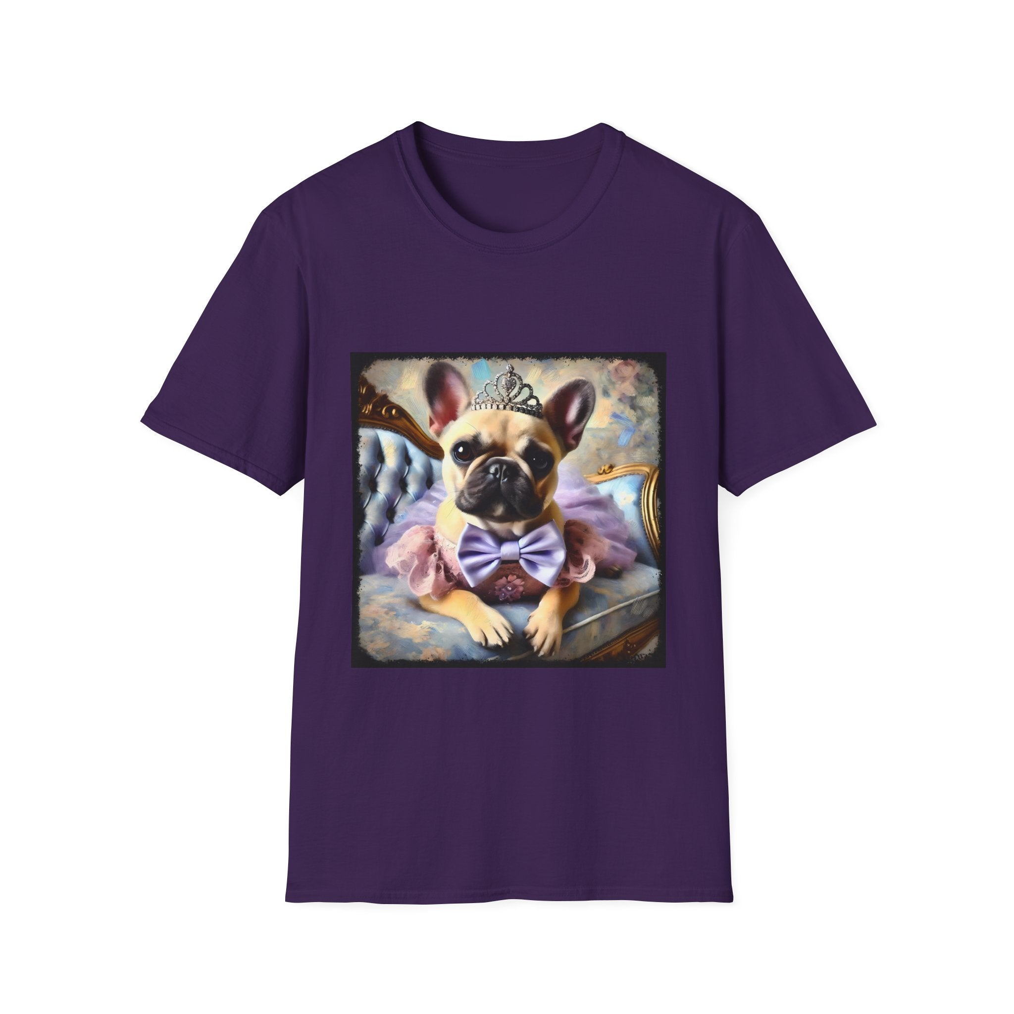 French Bulldog Purple Princess Classic | Unisex Dog T-Shirt