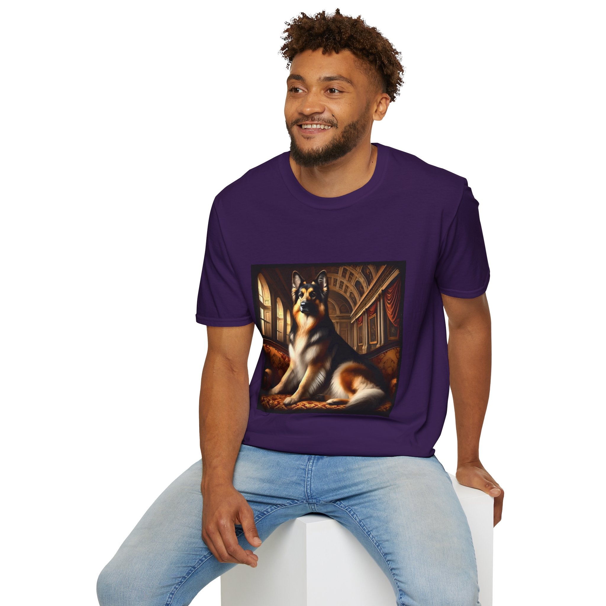 German Shepherd Dashing Duke | Unisex Dog T-Shirt