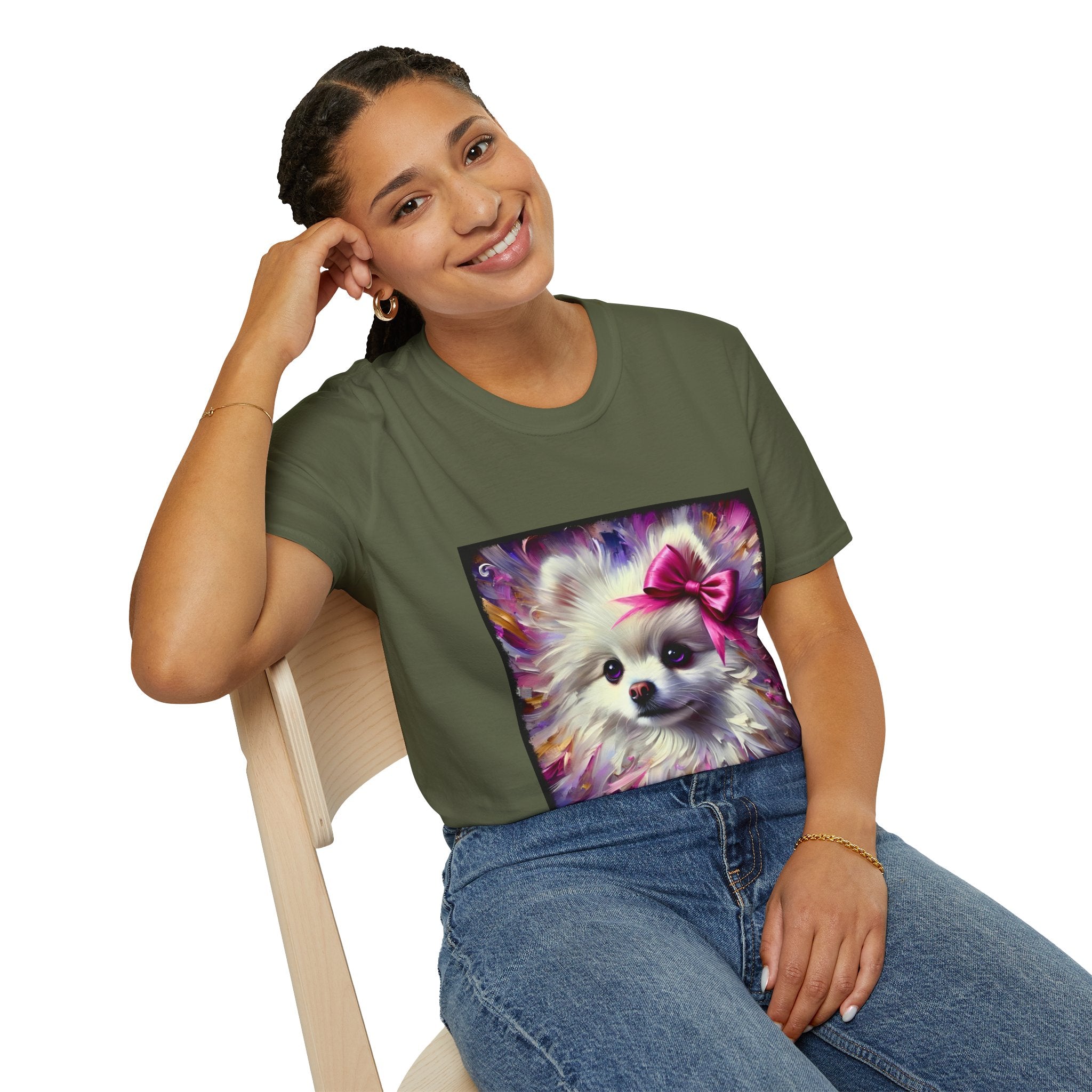 Pomeranian Beautiful Classic  | Unisex Dog T-Shirt