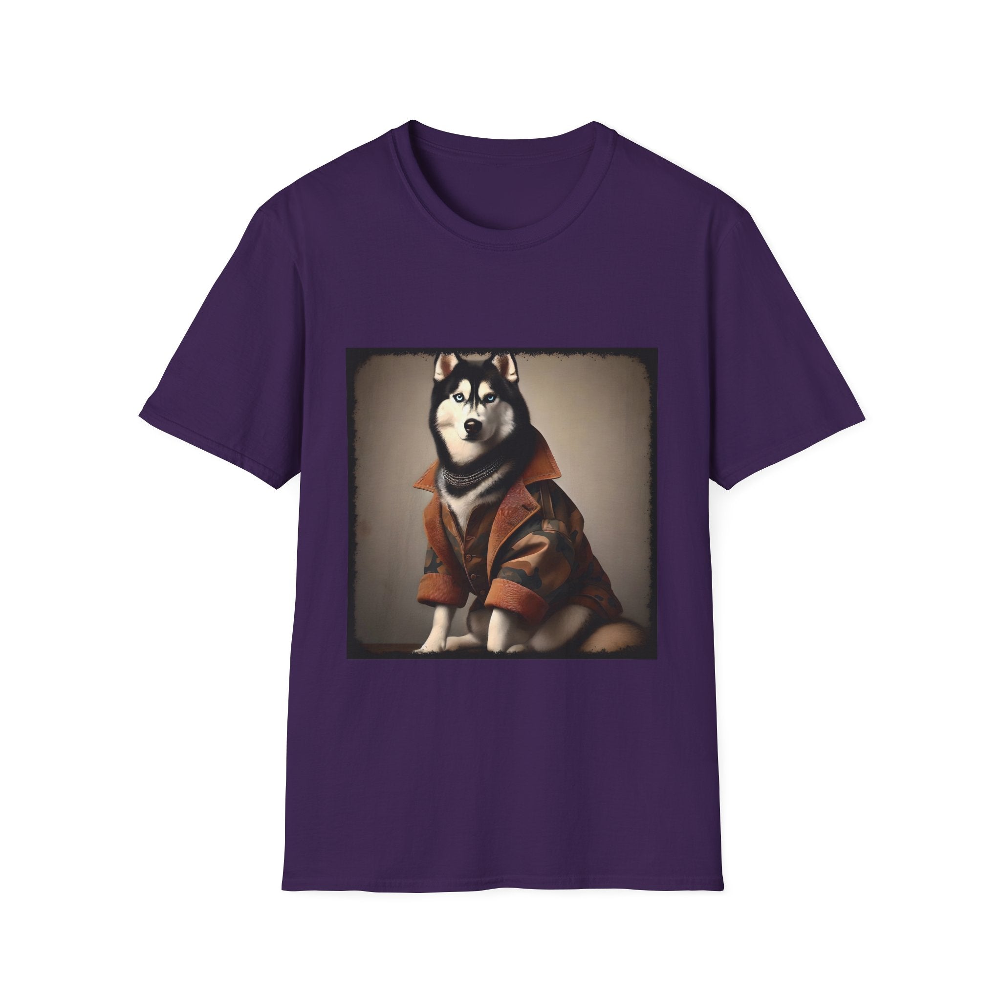 Siberian Husky Camo Cutie | Unisex Dog T-Shirt