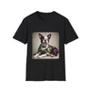 Boston Terrier Camo Cutie | Unisex Dog T-Shirt