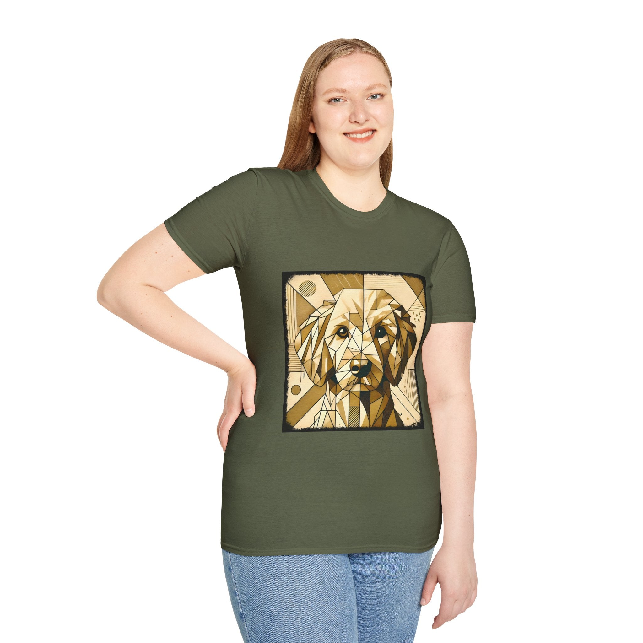 Golden Retriever Golden Geometric | Unisex Dog T-Shirt