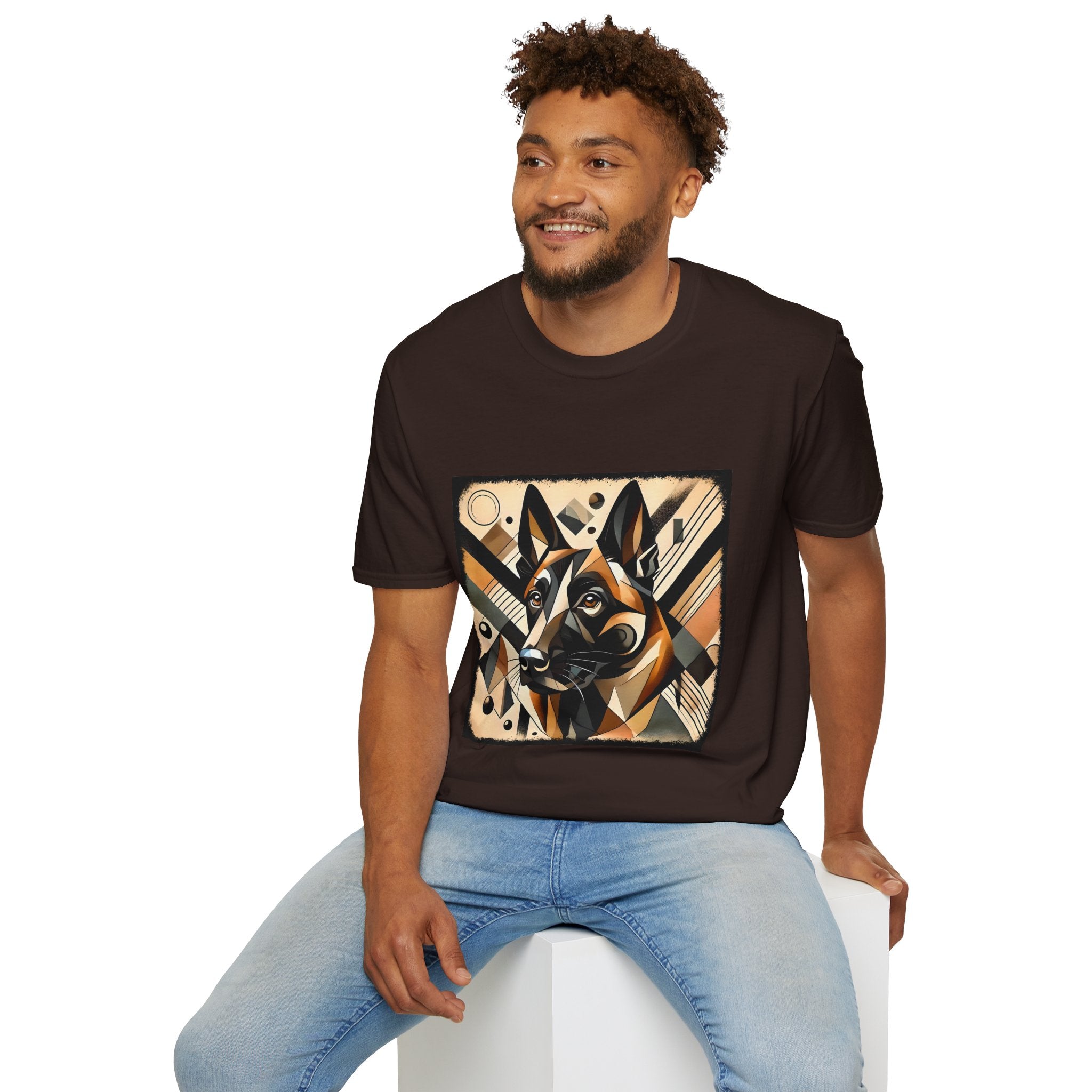 Belgian Malinois Bold Geometric | Unisex Dog T-Shirt