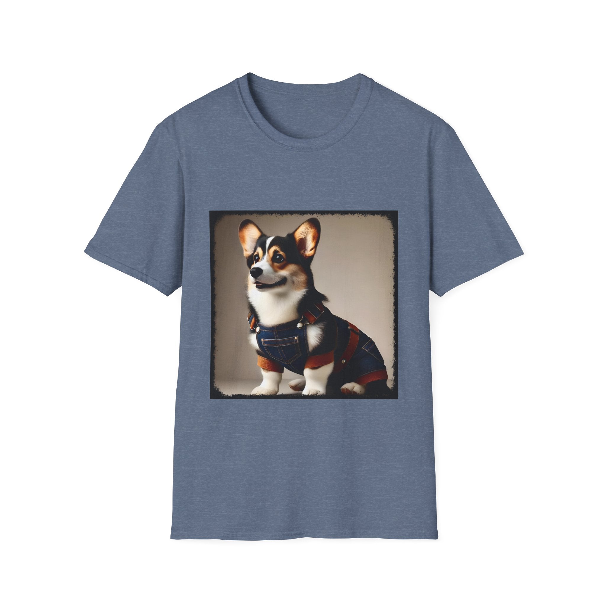 Pembroke Welsh Corgi Denim Dude | Unisex Dog T-Shirt