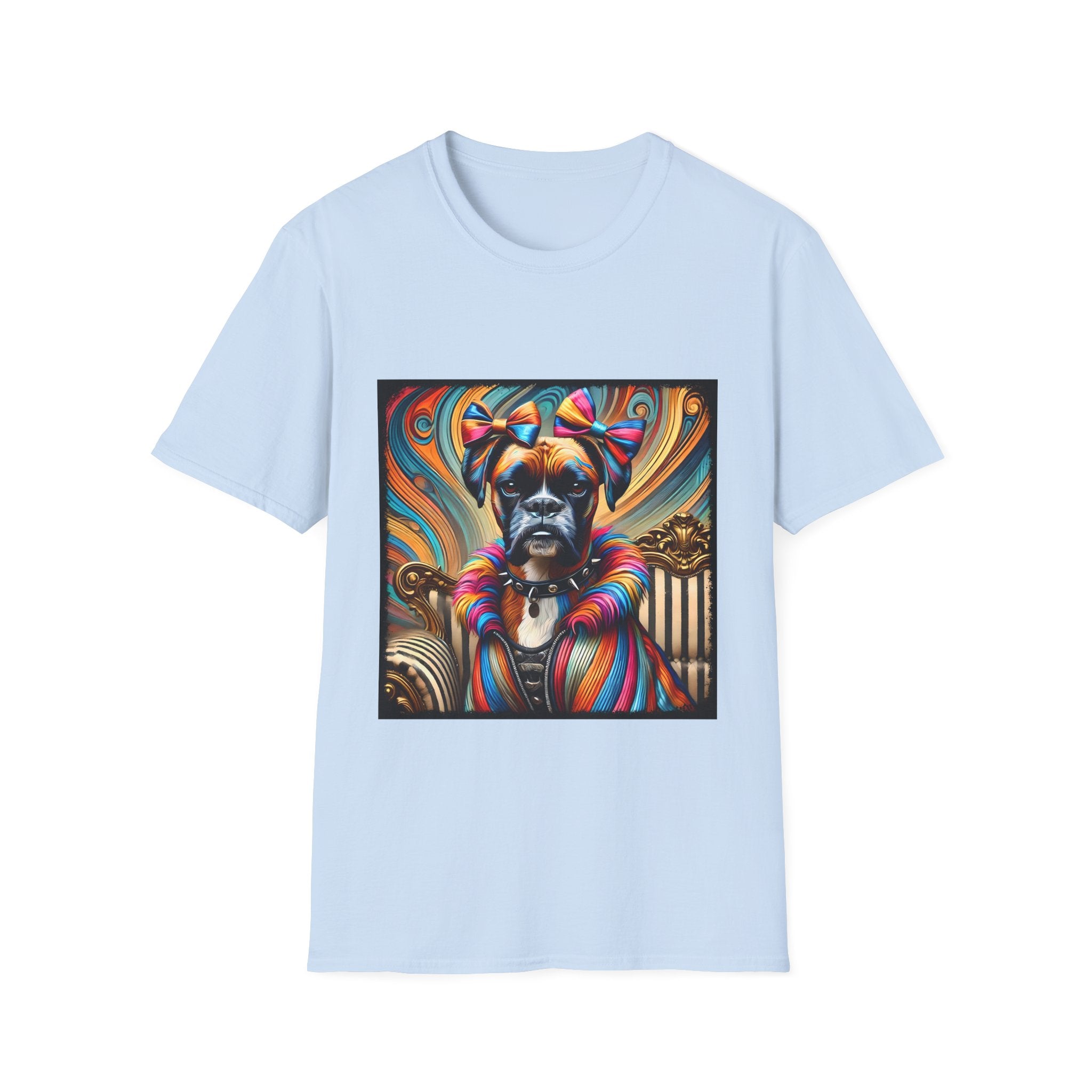 Boxer Rainbow Rocker | Unisex Dog T-Shirt