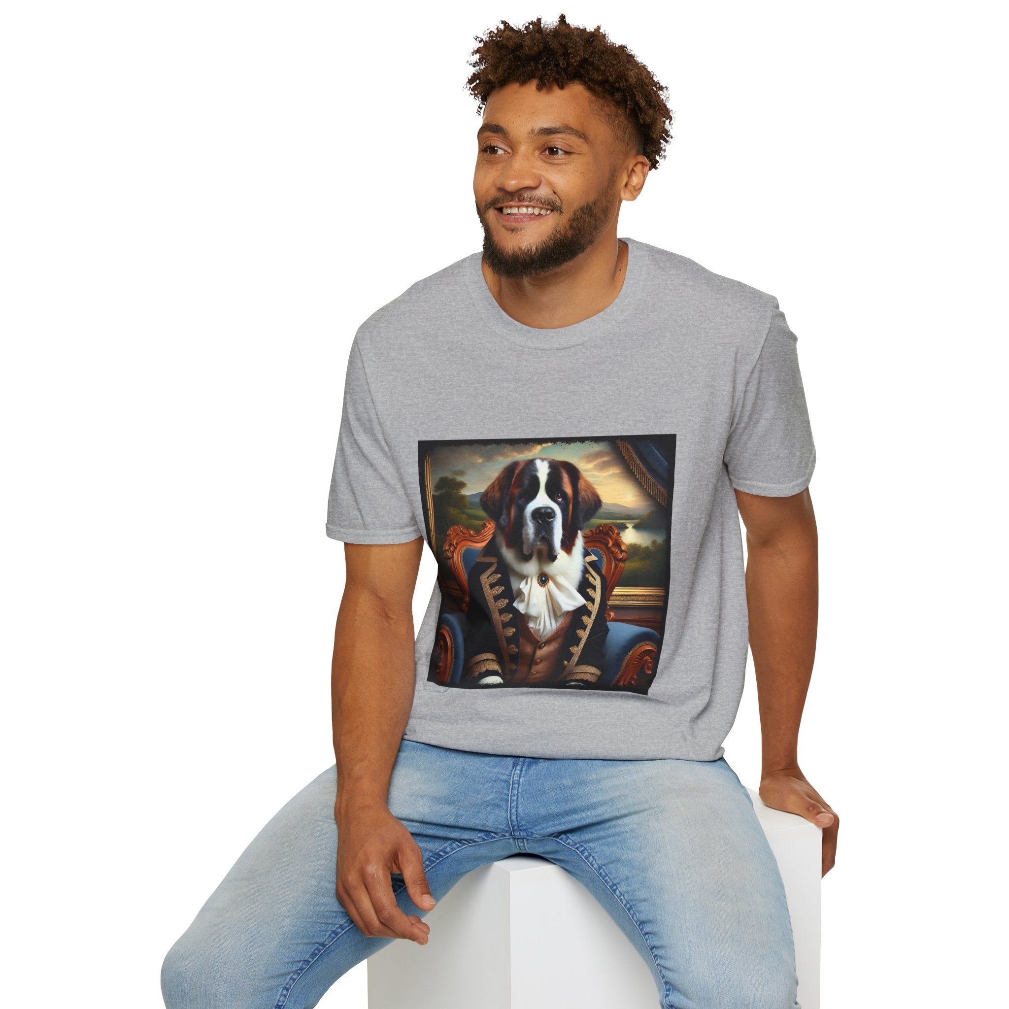 Saint Bernard Dashing Duke | Unisex Dog T-Shirt