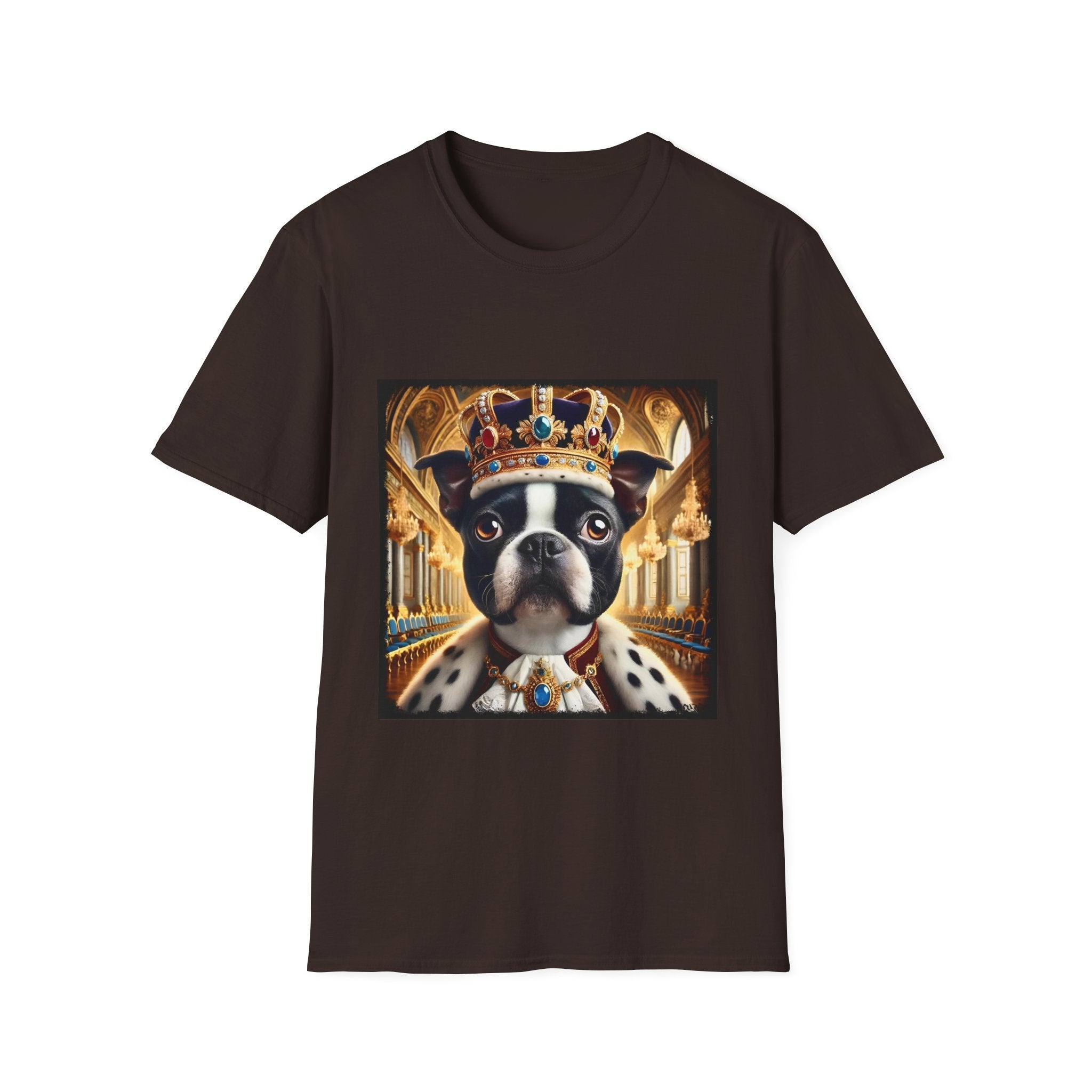 Boston Terrier Mighty Monarch | Unisex Dog T-Shirt