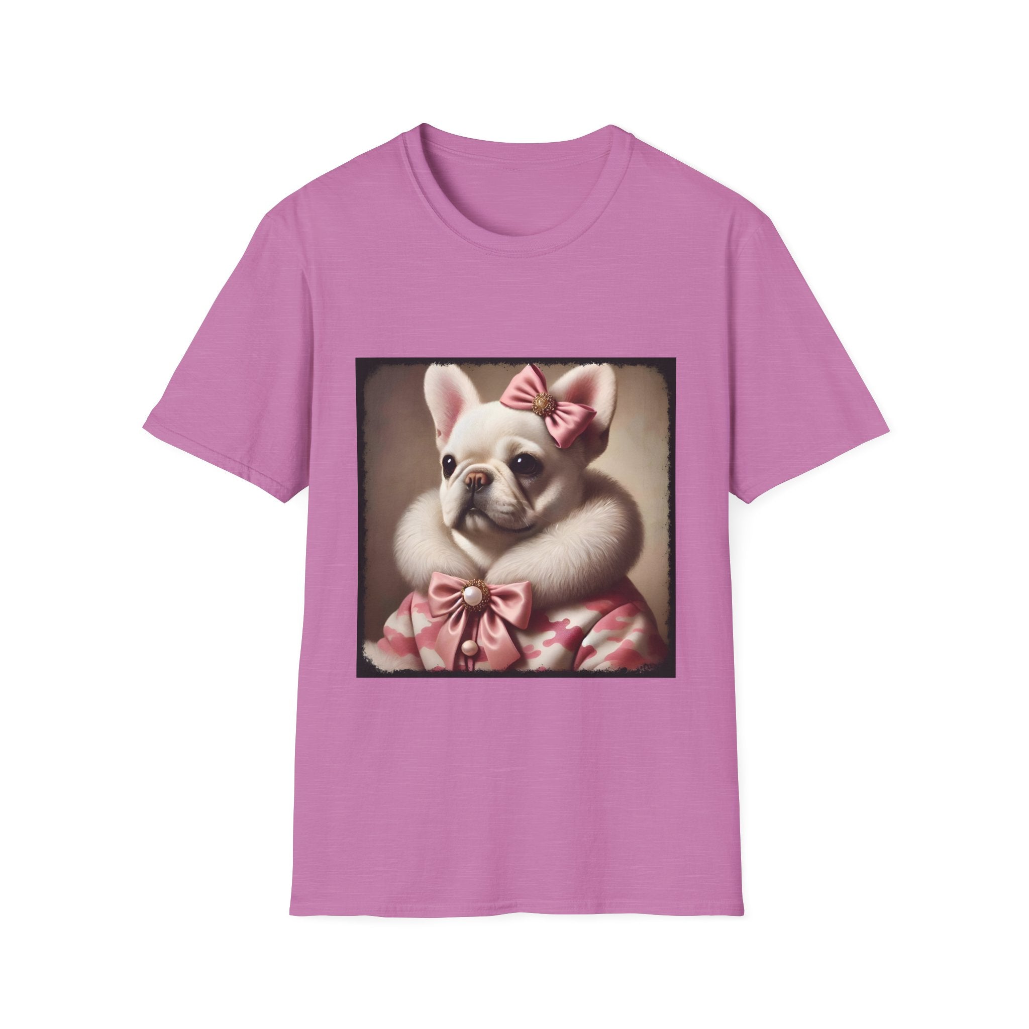 French Bulldog Camo Snow Princess | Unisex Softstyle T-Shirt