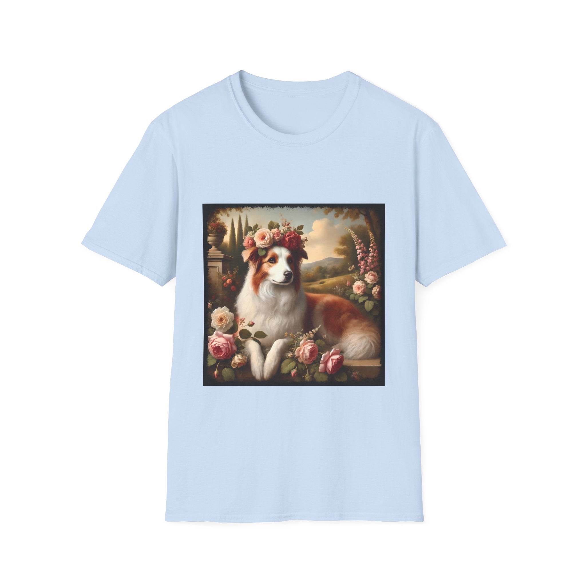 Border Collie Botanical Beauty | Unisex Dog T-Shirt