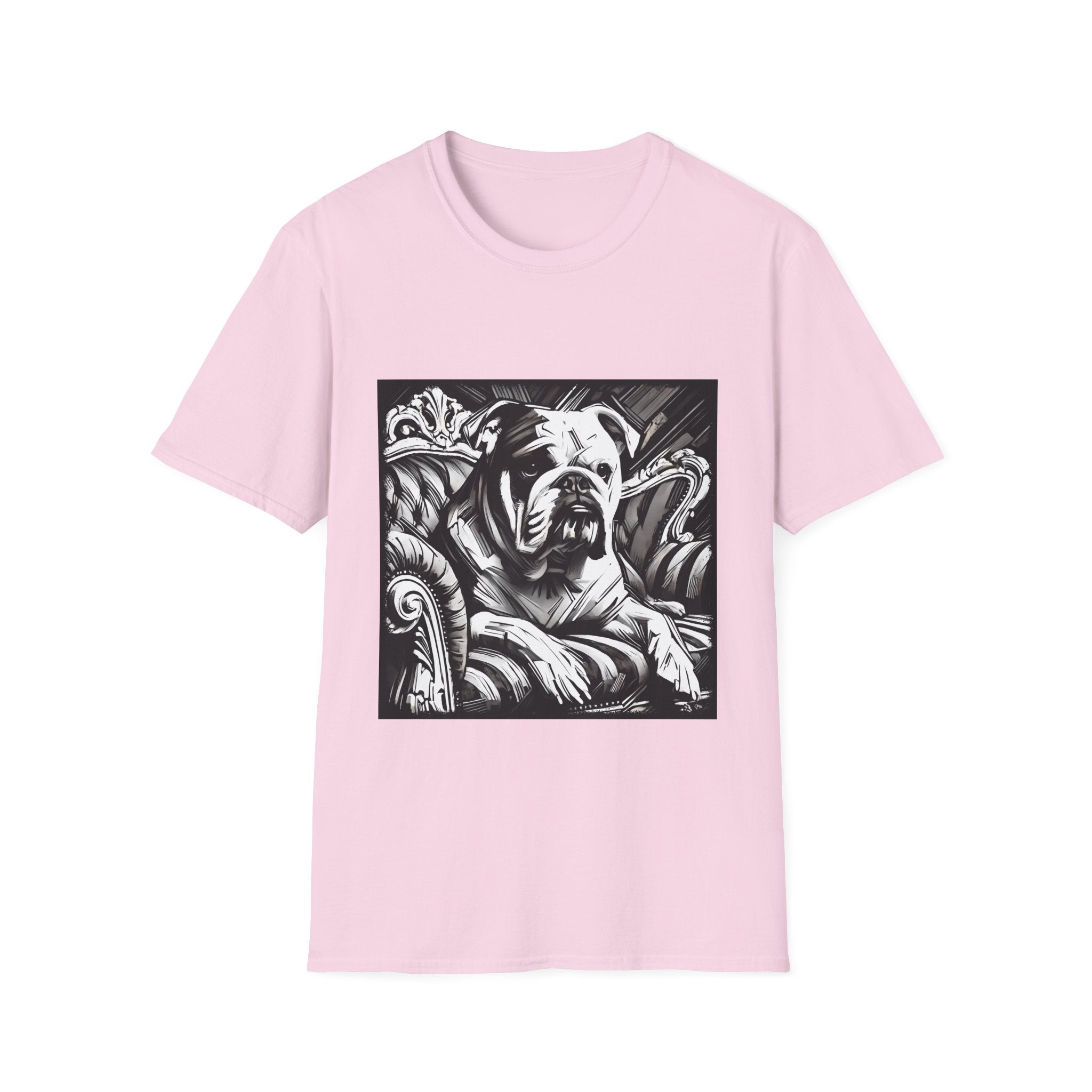 Bulldog B&W Bold | Unisex Dog T-Shirt