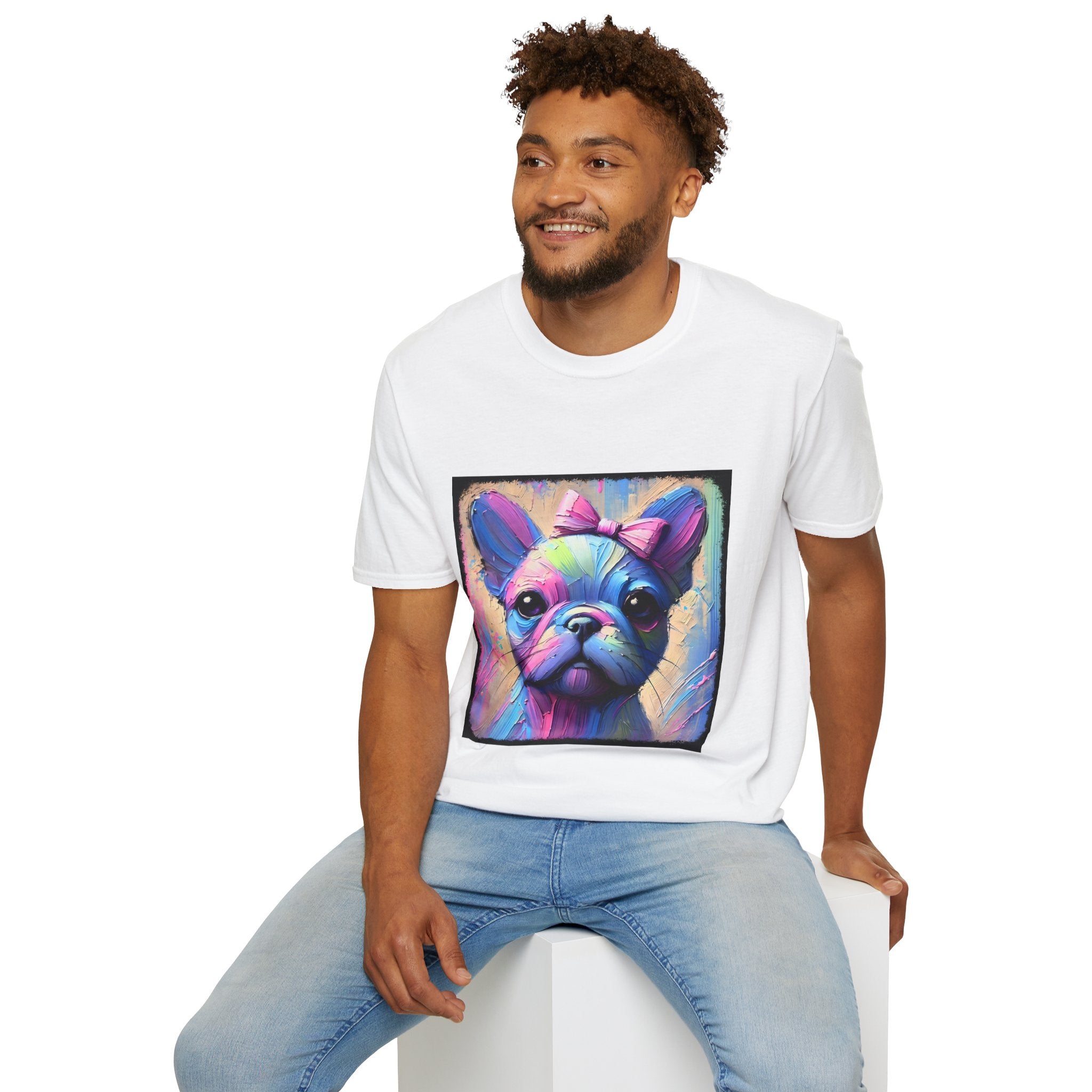 French Bulldog Neon Classic | Unisex Dog T-Shirt