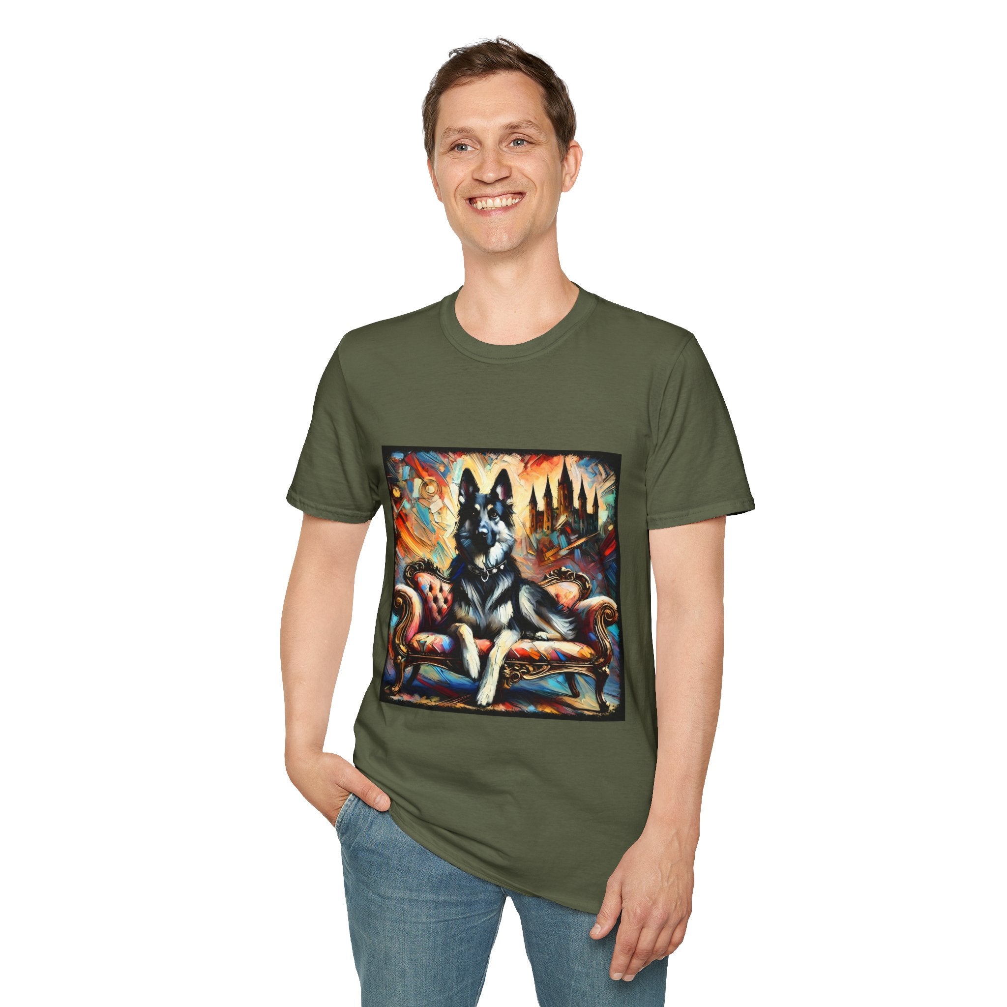 German Shepherd Vibrant Classic | Unisex Dog T-Shirt