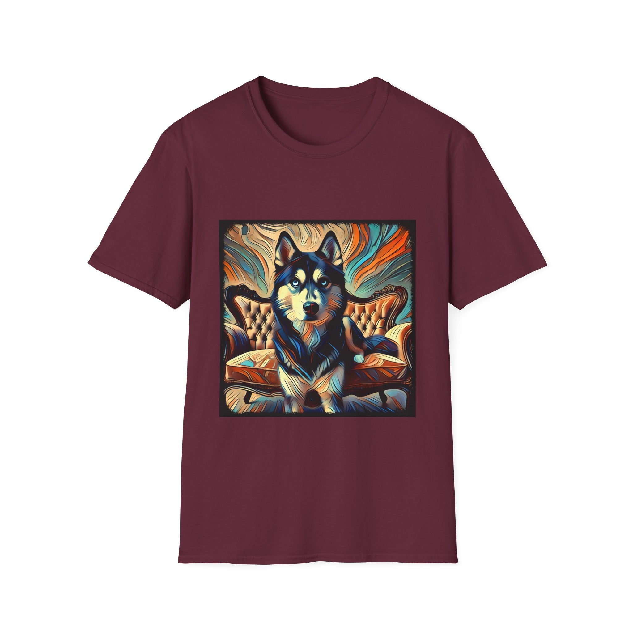 Siberian Husky Teal Classic | Unisex Dog T-Shirt