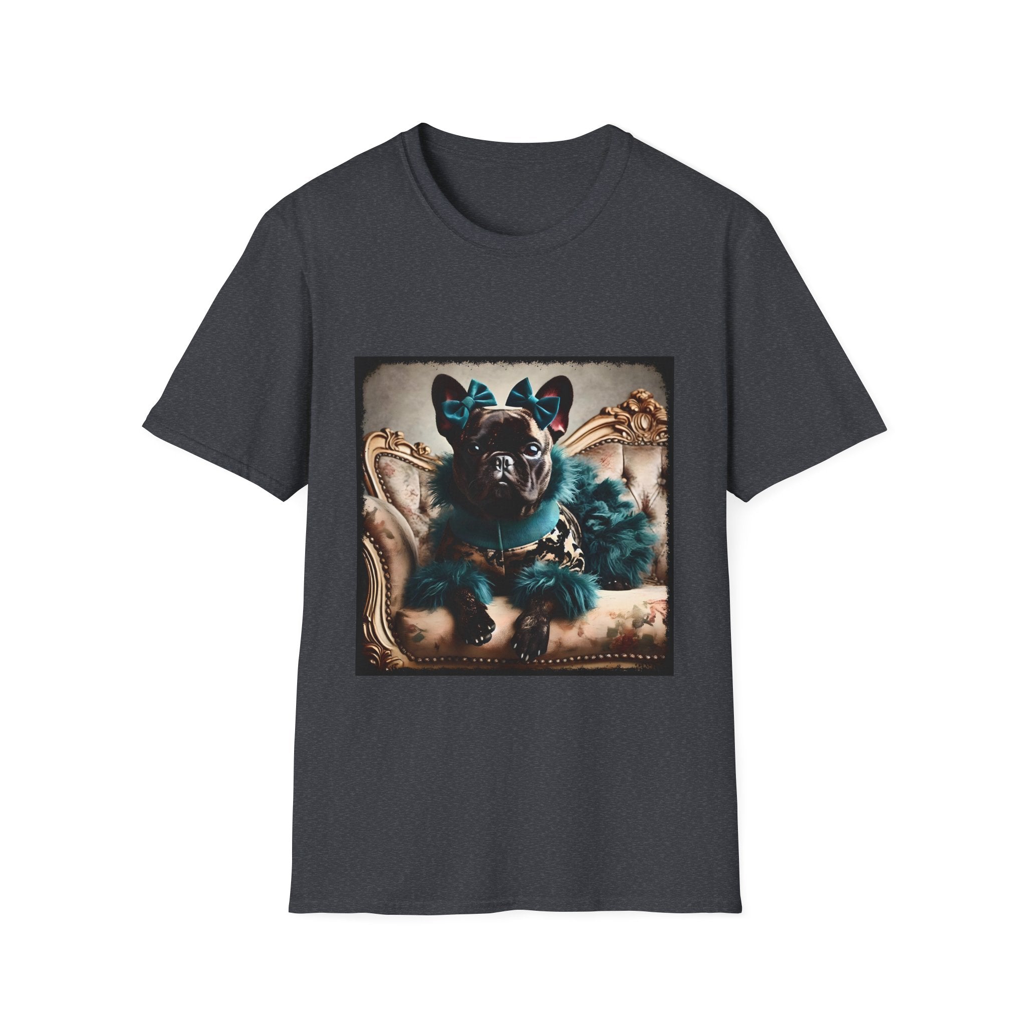 French Bulldog Faux Fur Fashionista | Unisex Dog T-Shirt
