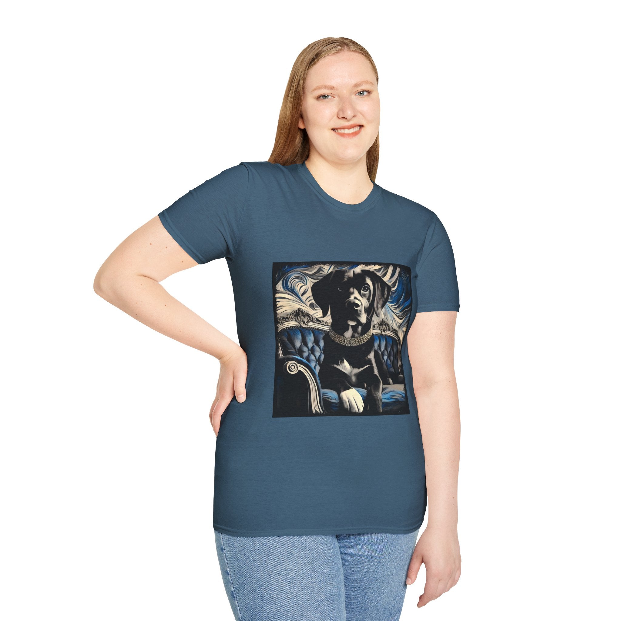 Labrador Retriever Blue and Black Swirl | Unisex Dog T-Shirt