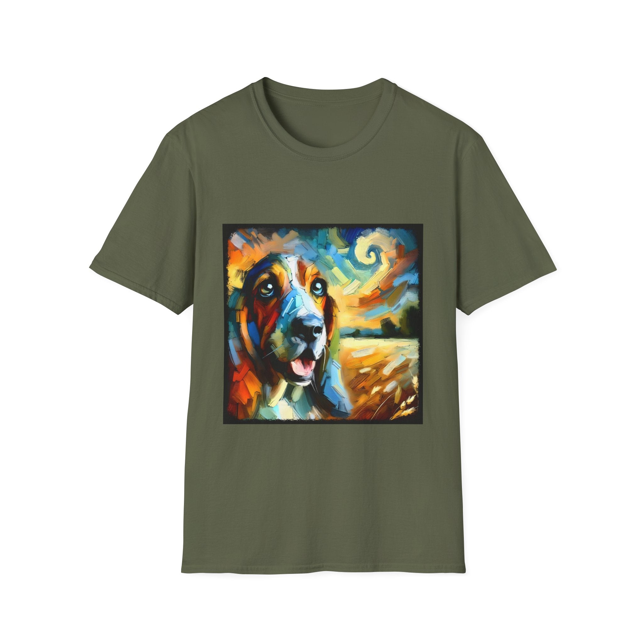 Basset Hound Sun Swirl | Unisex Dog T-Shirt