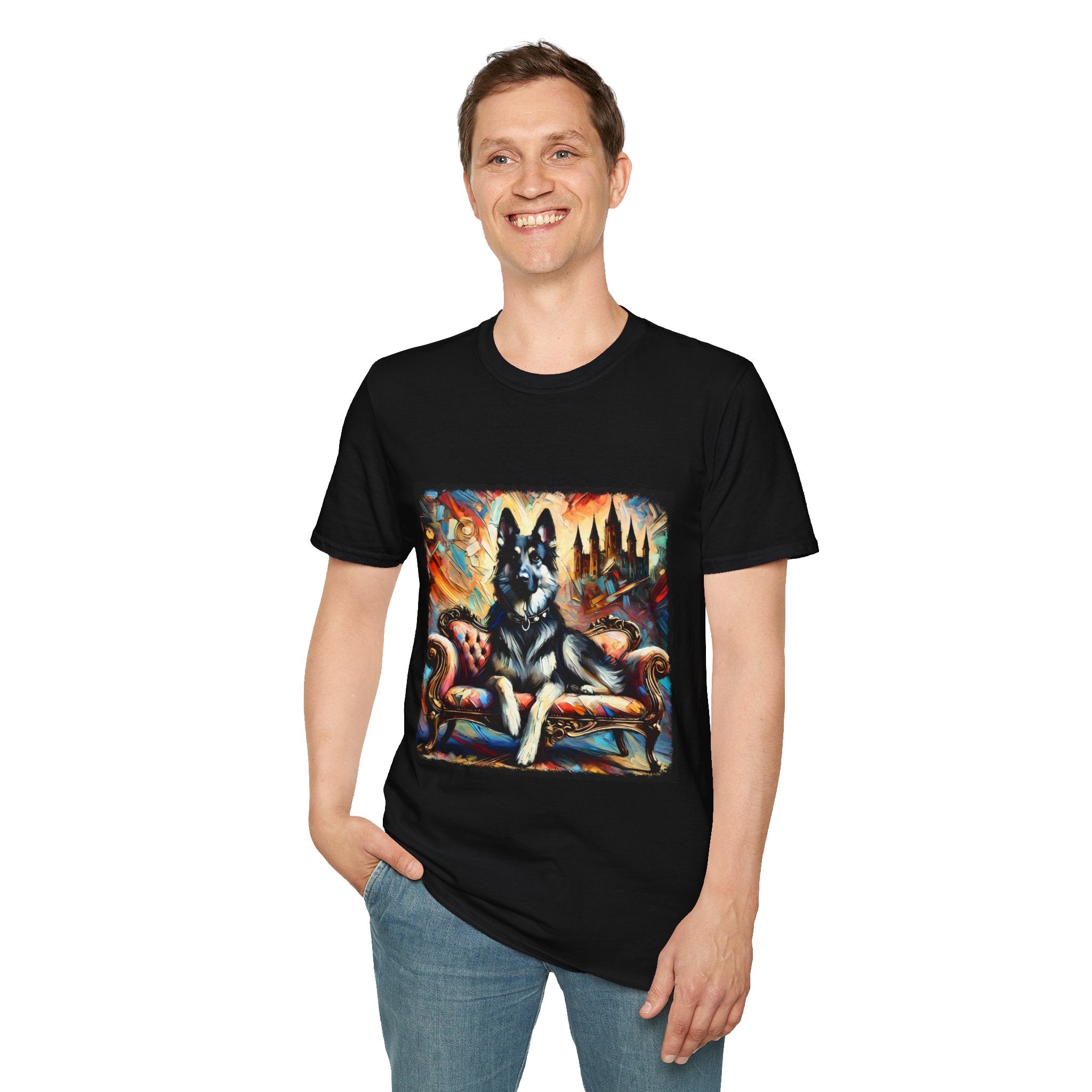 German Shepherd Vibrant Classic | Unisex Dog T-Shirt