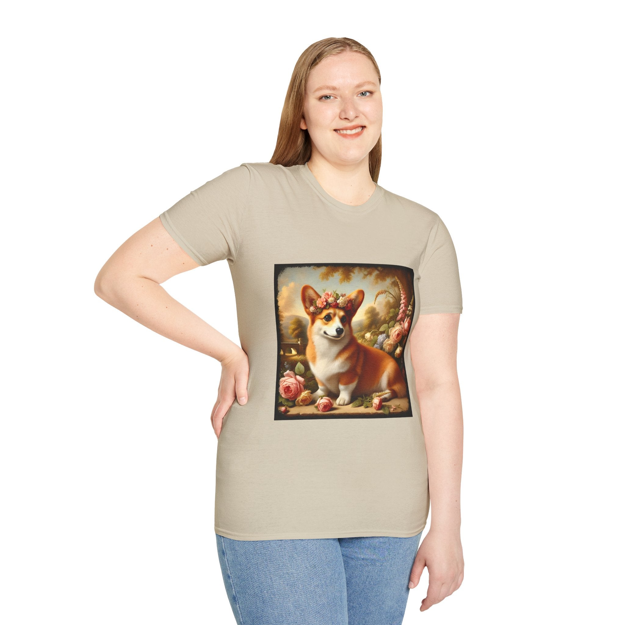 Pembroke Welsh Corgi Botanical Beauty | Unisex Dog T-Shirt