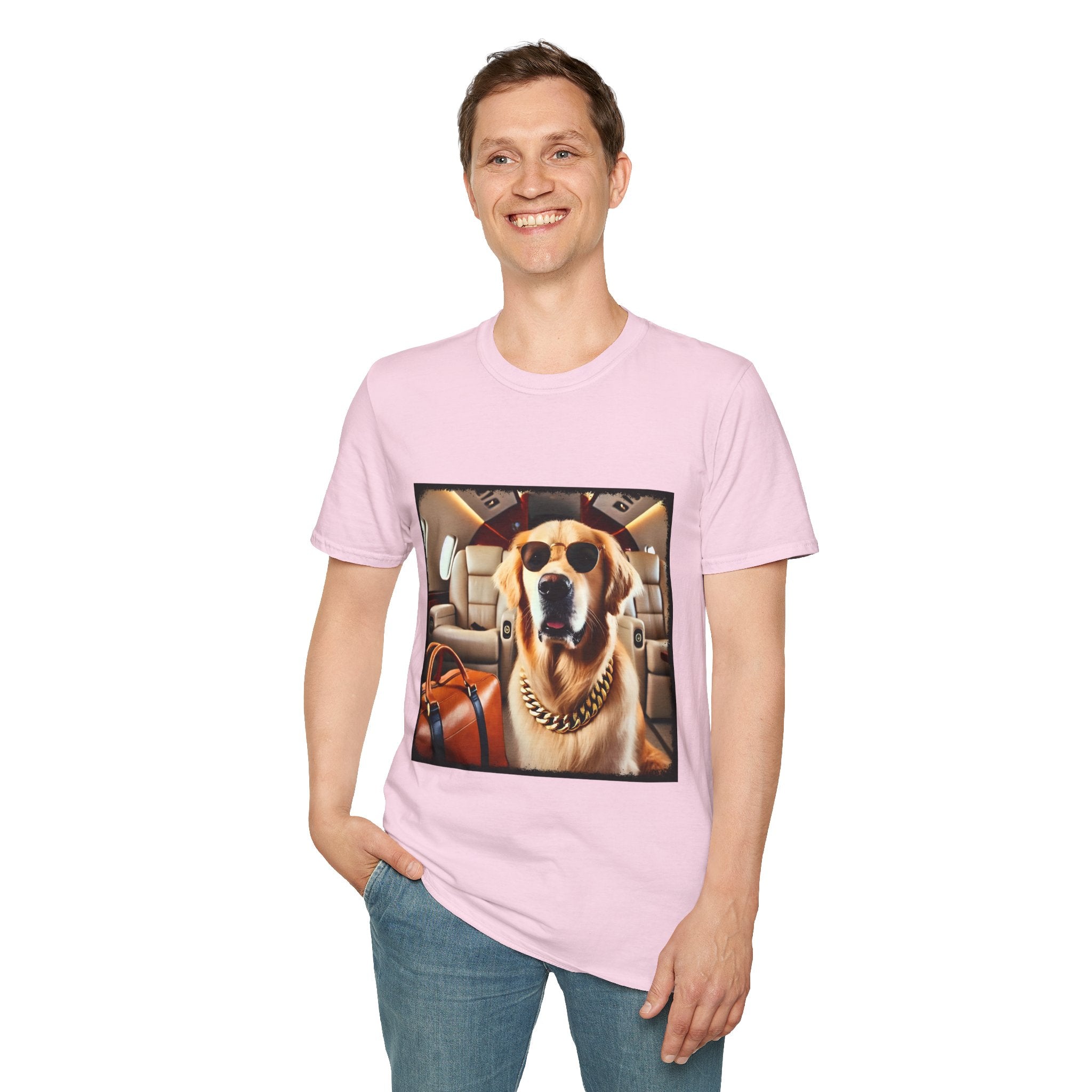 Golden Retriever Billionaire Class  | Unisex Dog T-Shirt