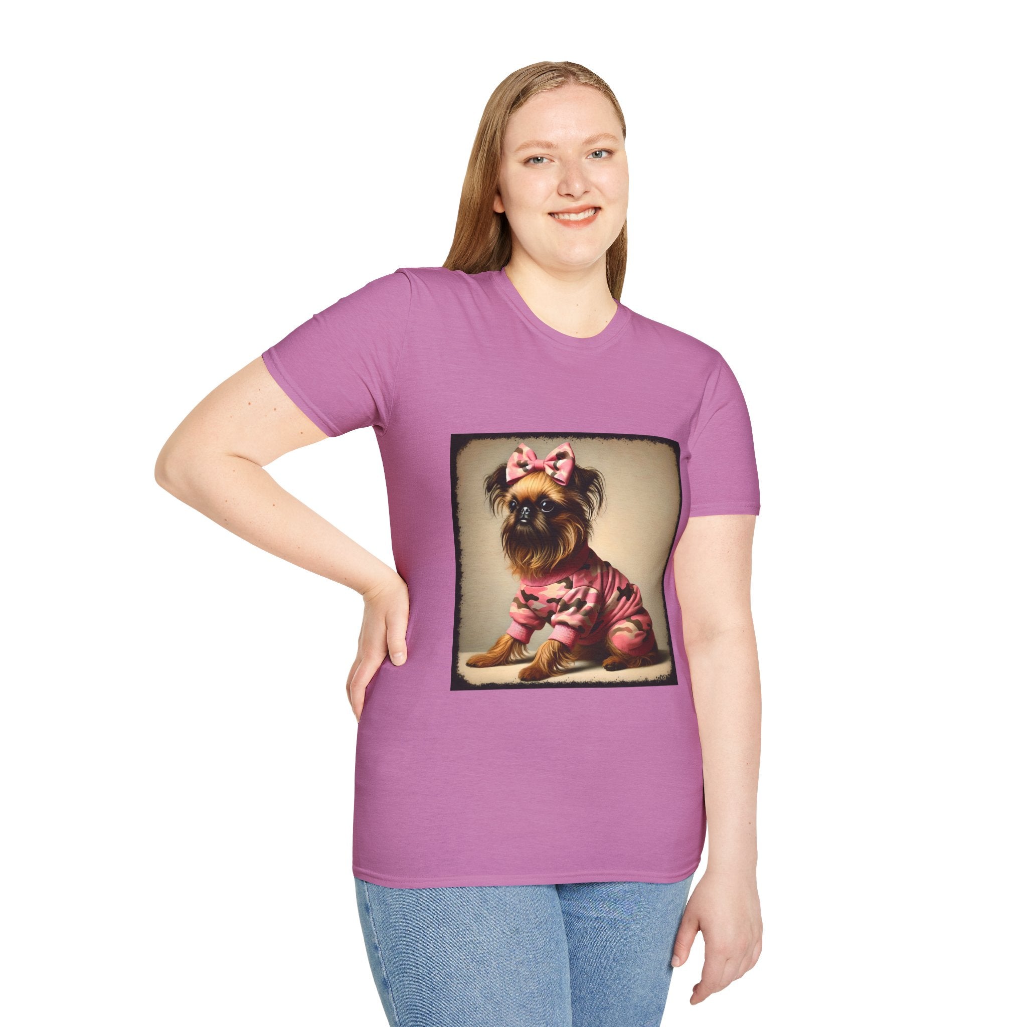 Brussels Griffon Camo Cutie | Unisex Dog T-Shirt