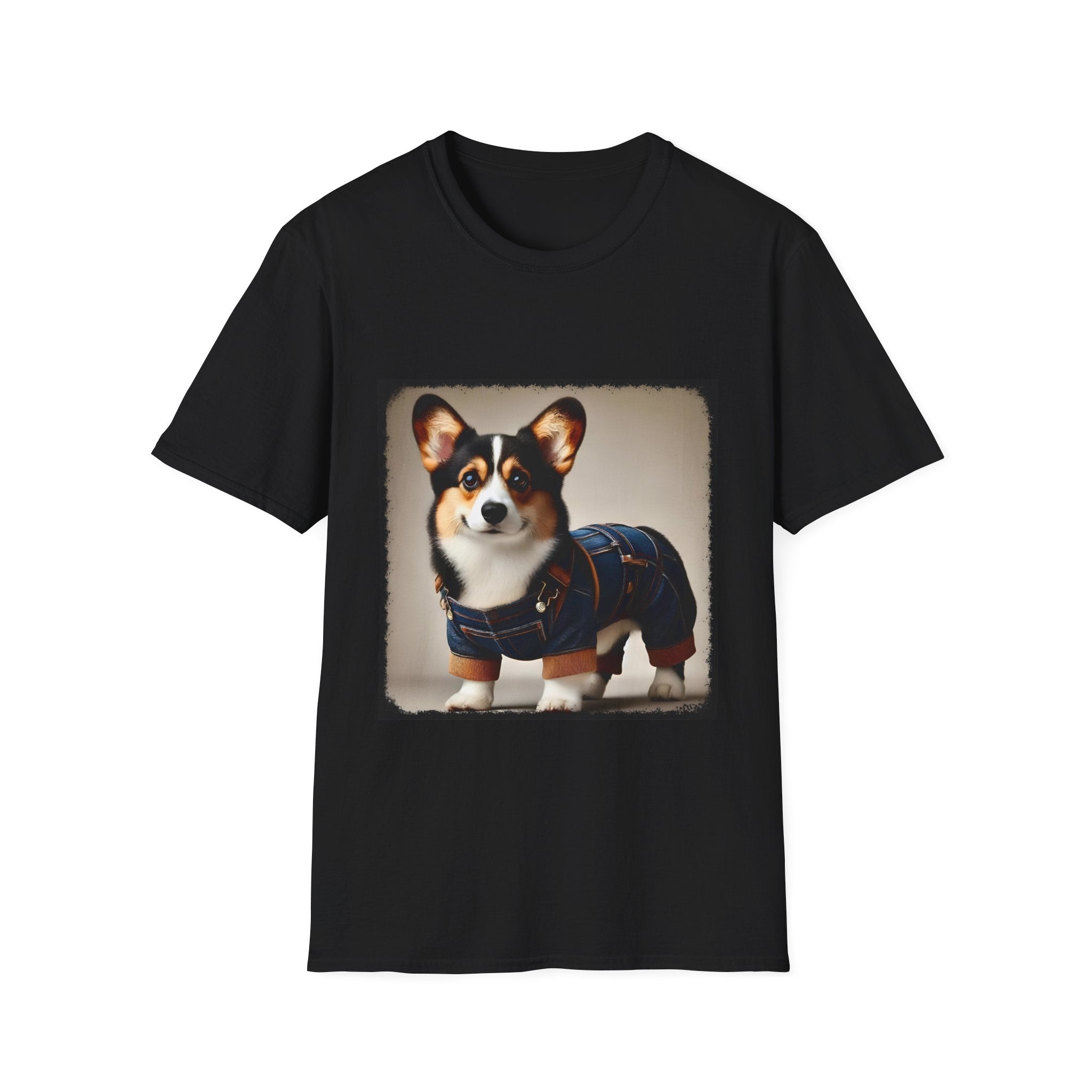 Pembroke Welsh Corgi Denim Doll | Unisex Dog T-Shirt