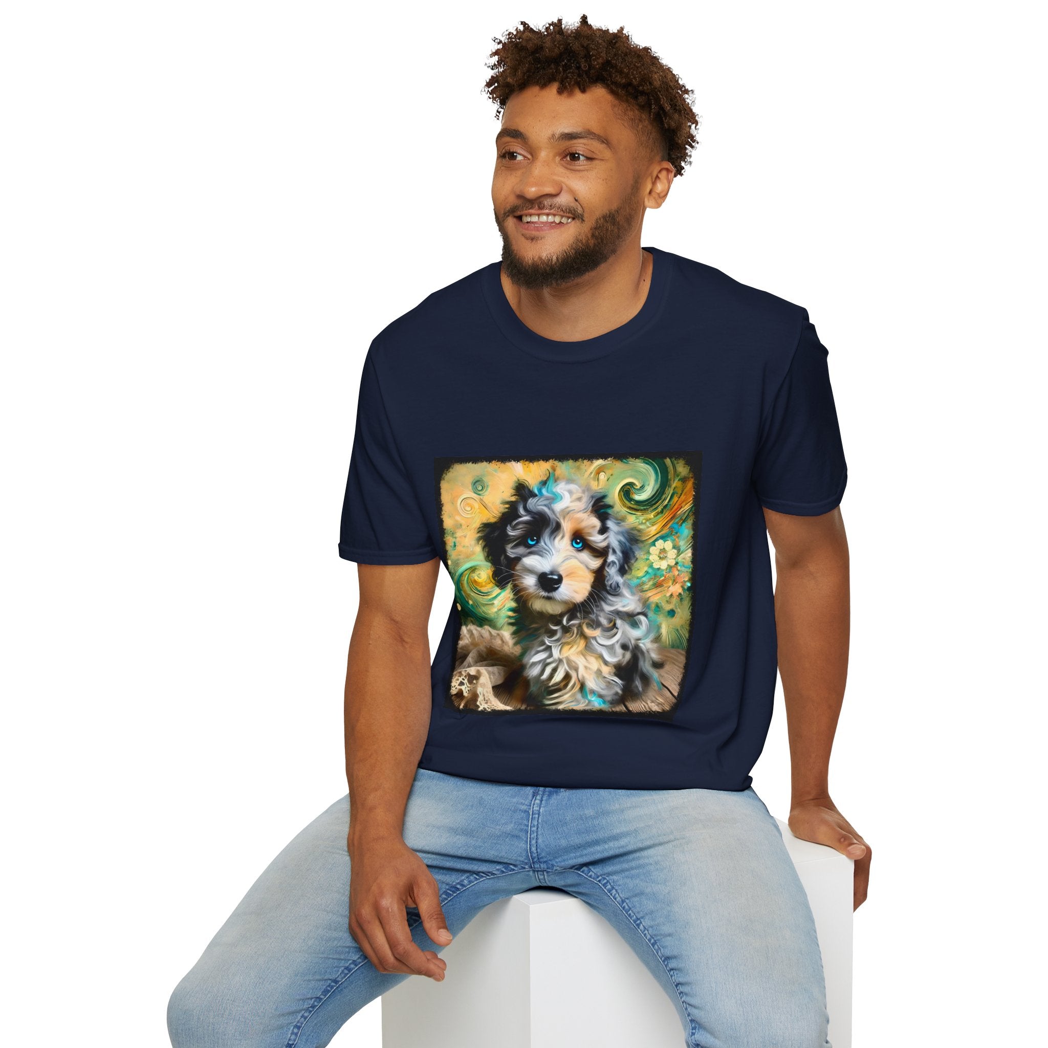 Aussiedoodle Emerald Swirl | Unisex Dog T-Shirt