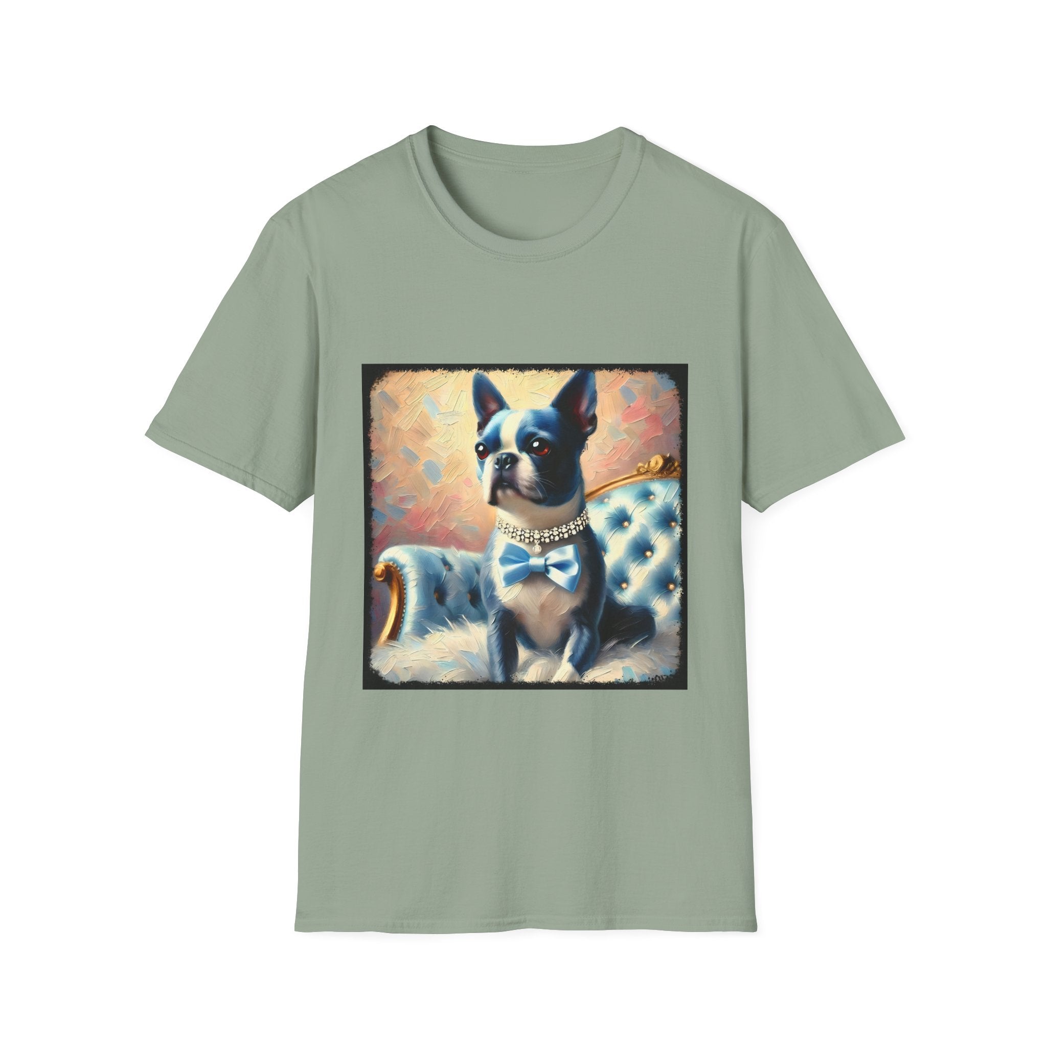Boston Terrier Blue Classic | Unisex Dog T-Shirt