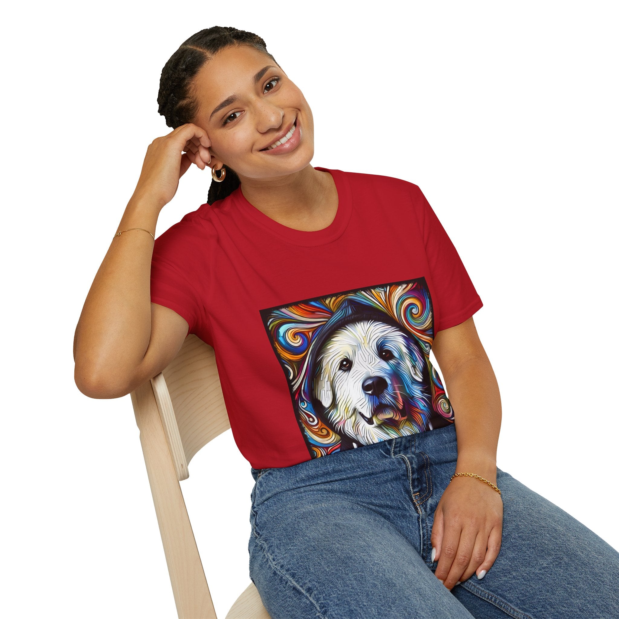 Great Pyrenees Relaxed Swirl | Unisex Dog T-Shirt