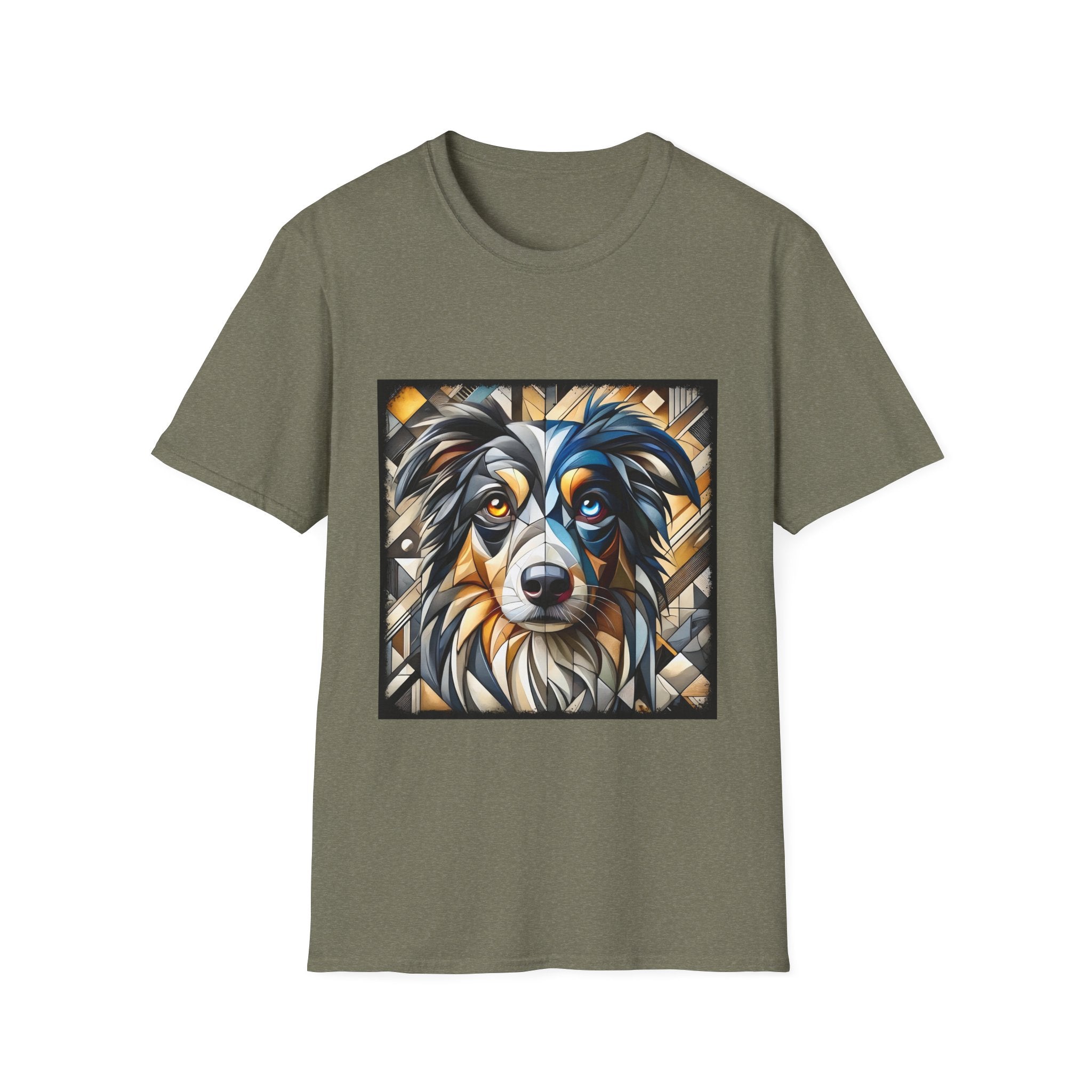 Miniature American Shepherd Bold Geometric |  Unisex Dog T-Shirt