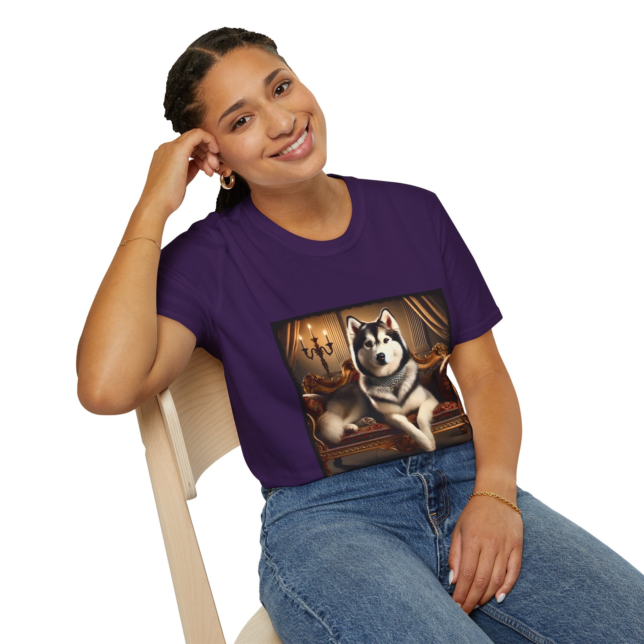 Siberian Husky Poised Princess | Unisex Dog T-Shirt