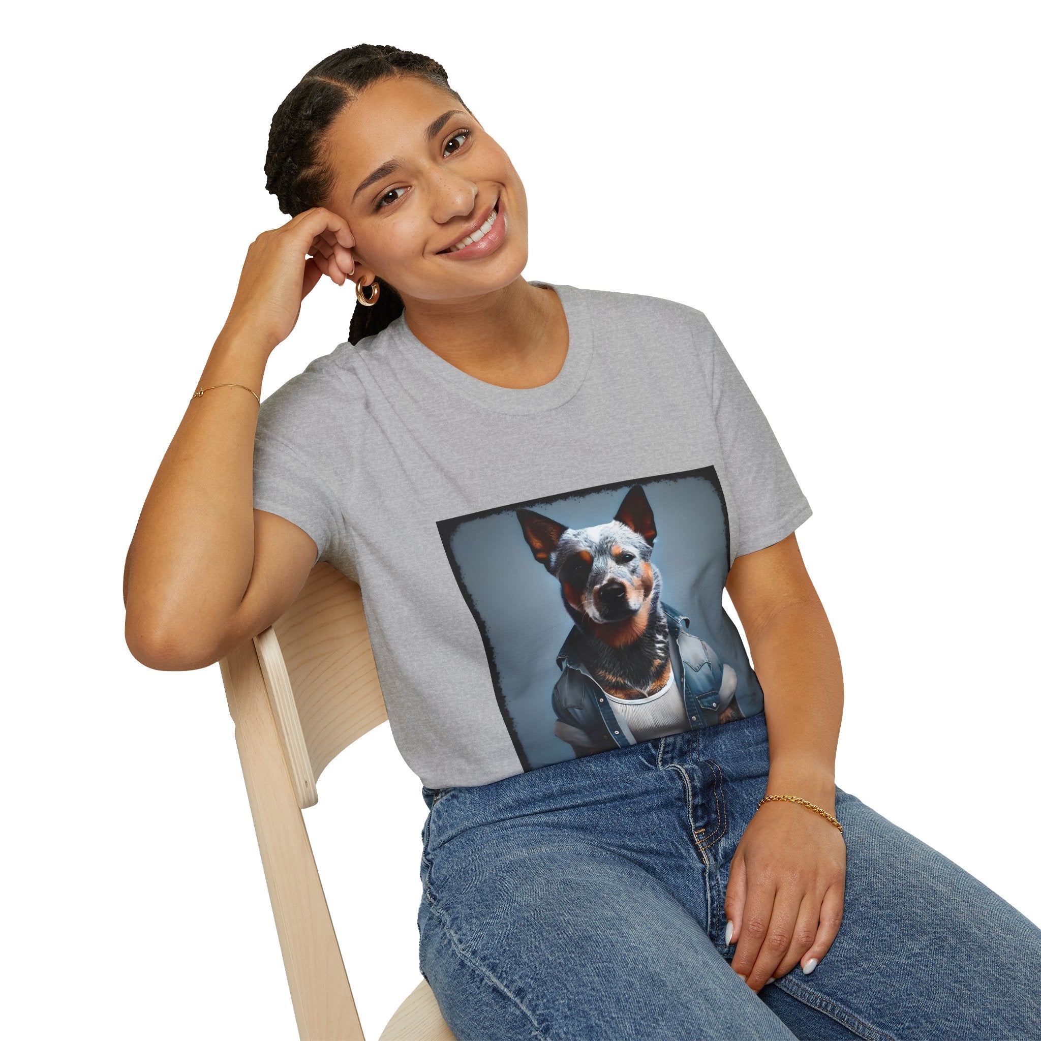 Australian Cattle Dog Denim Dude | Unisex Dog T-Shirt