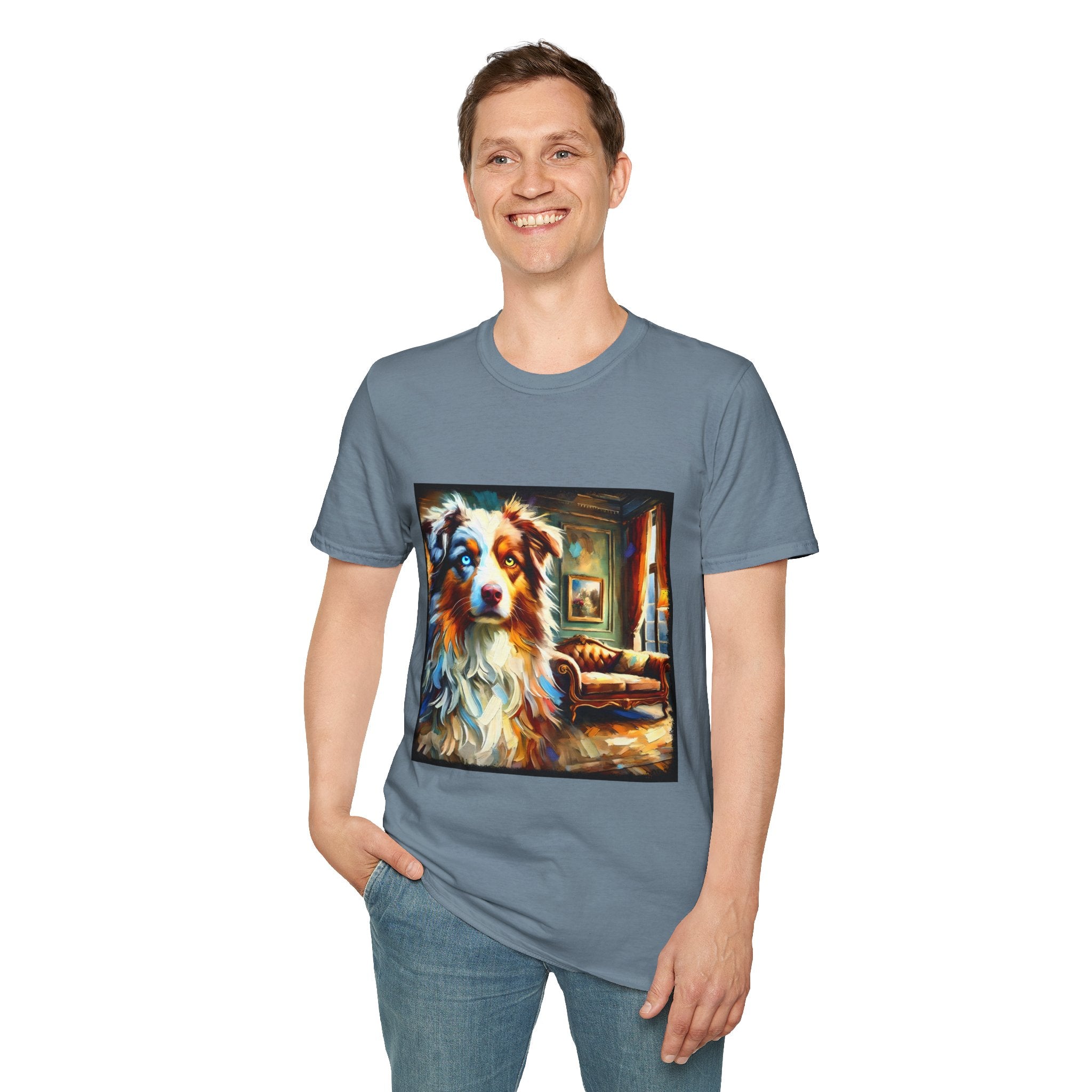 Australian Shepherd Artsy Classic | Unisex Dog T-Shirt