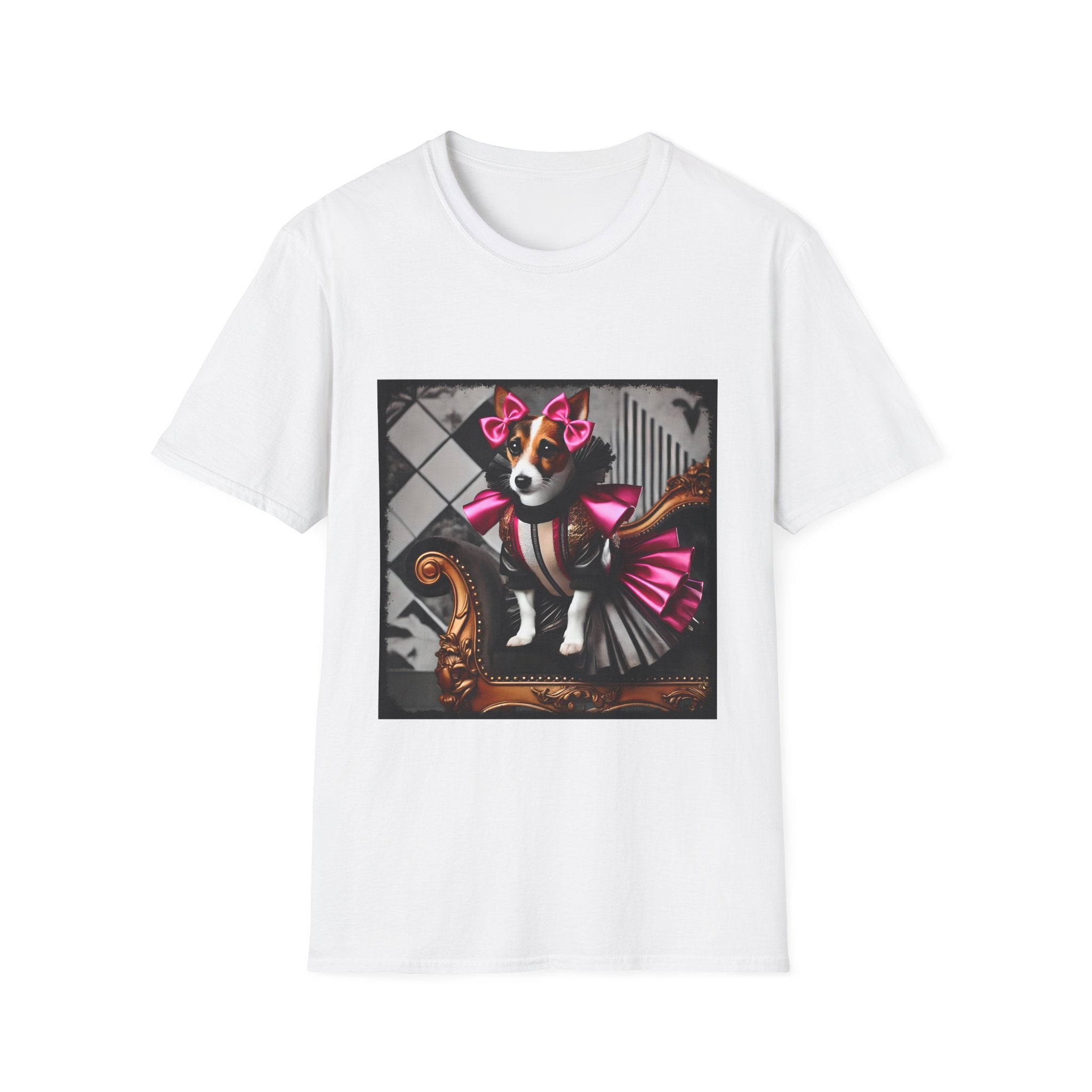 Jack Russell Terrier Pink Rocker | Unisex Dog T-Shirt