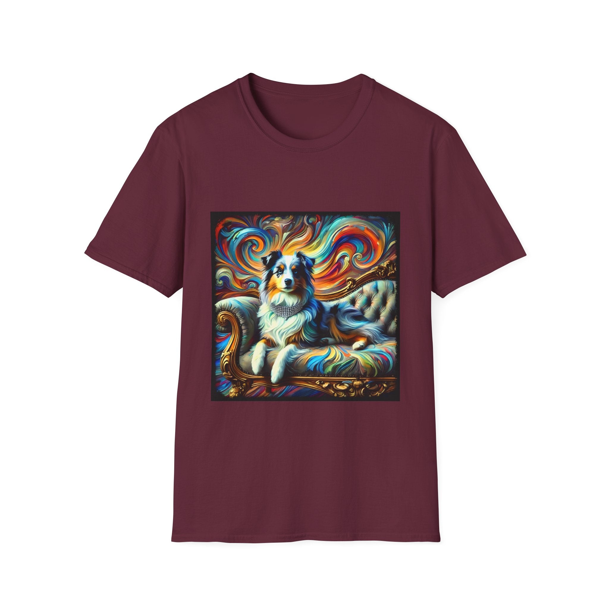 Miniature American Shepherd Vivid Swirl | Unisex Dog T-Shirt