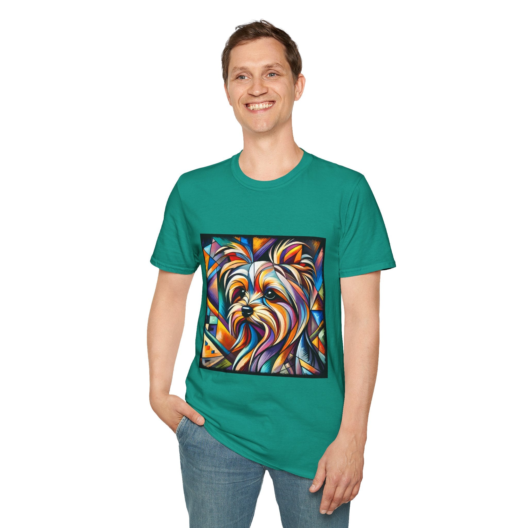 Yorkshire Terrier Bold Geometric | Unisex Dog T-Shirt