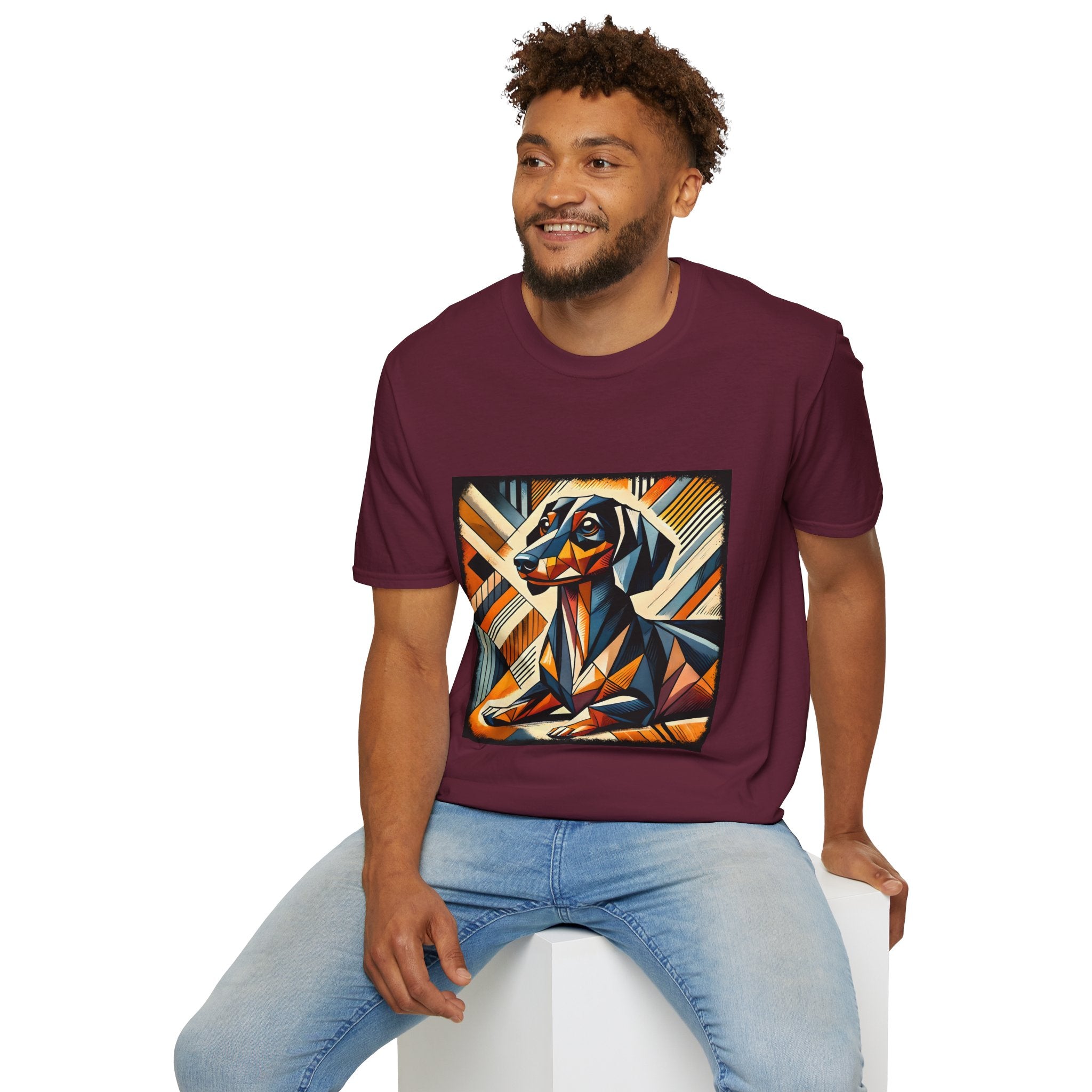 Dachshund Bold Geometric | Unisex Dog T-Shirt