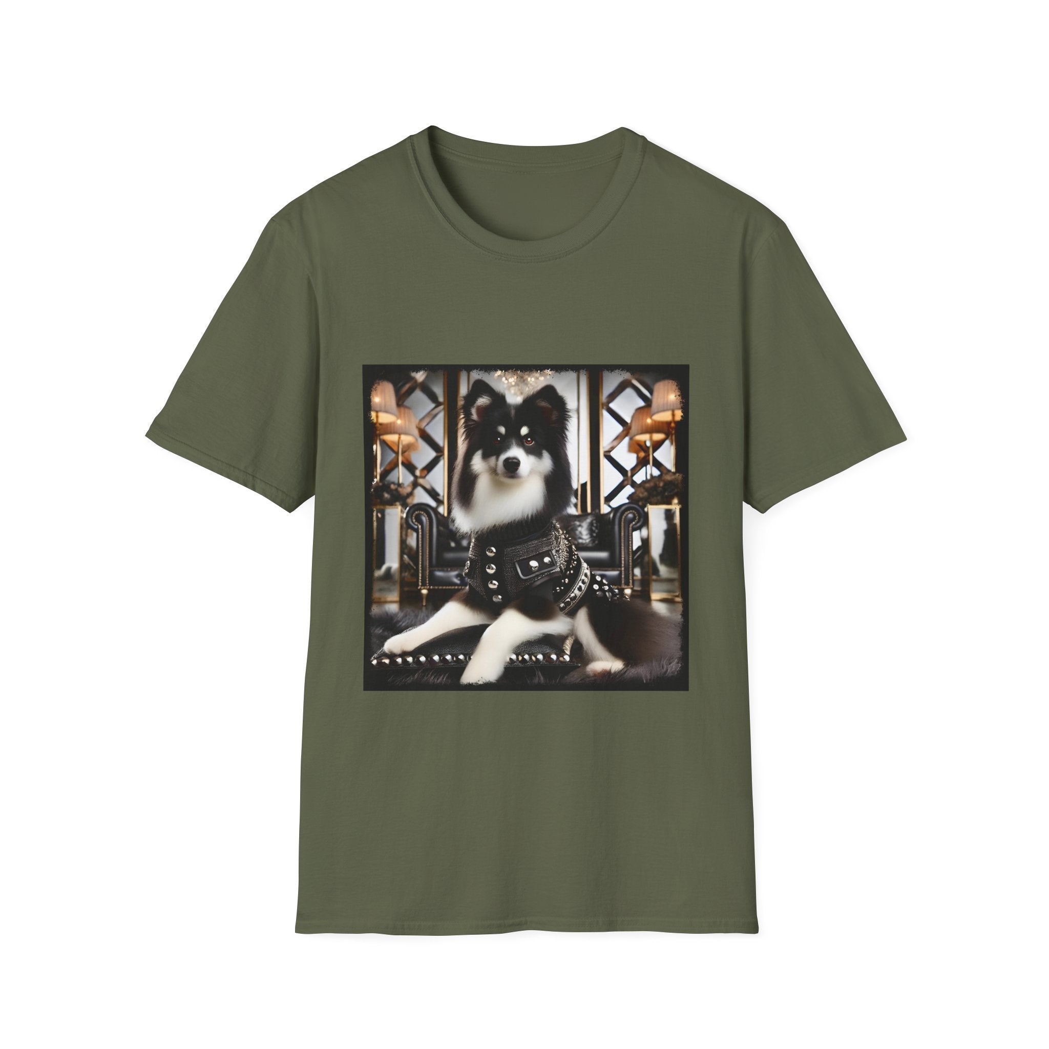 Unisex Miniature American Shepherd Dog T-Shirt – B&W Baddie Design