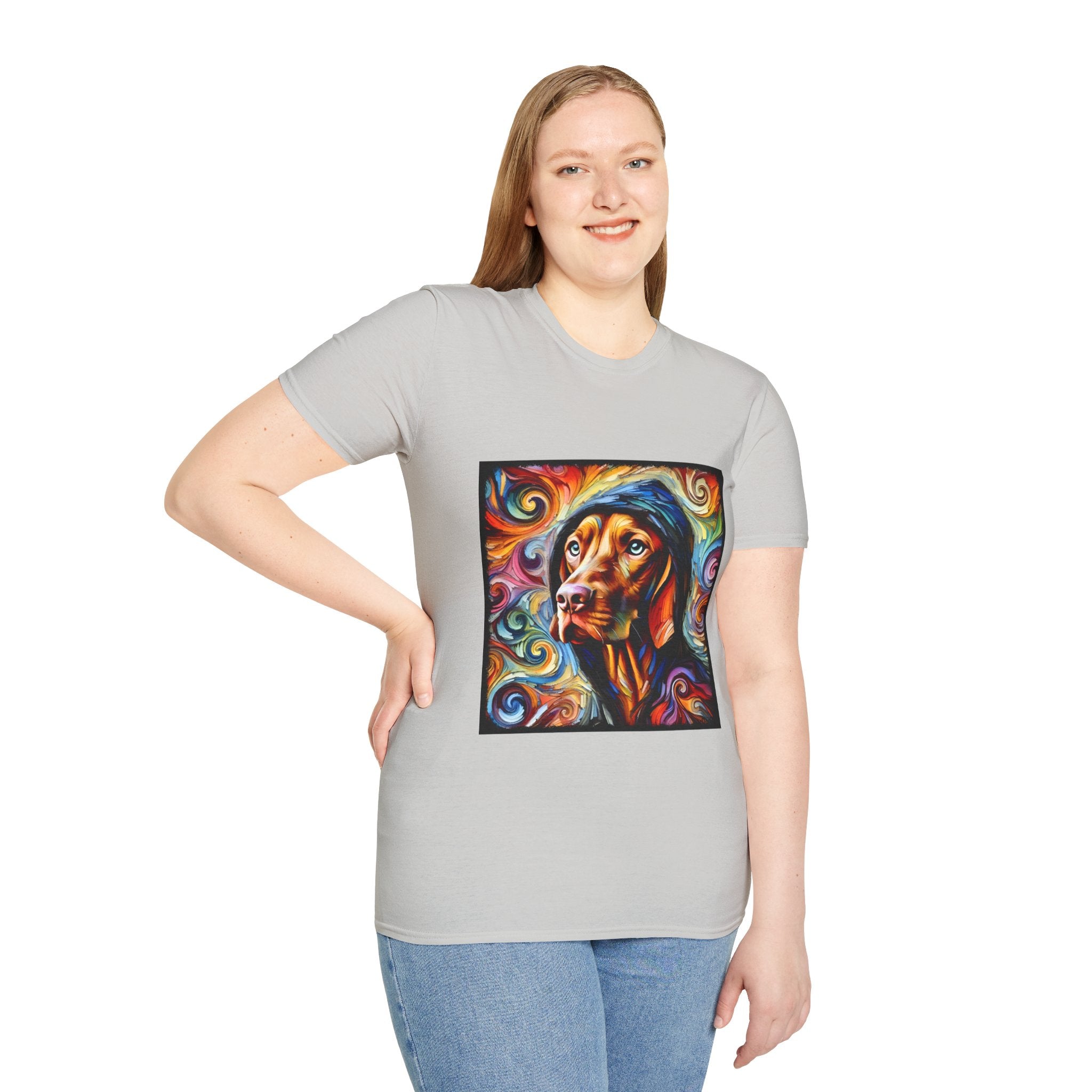 Vizsla Relaxed Swirl | Unisex Dog T-Shirt