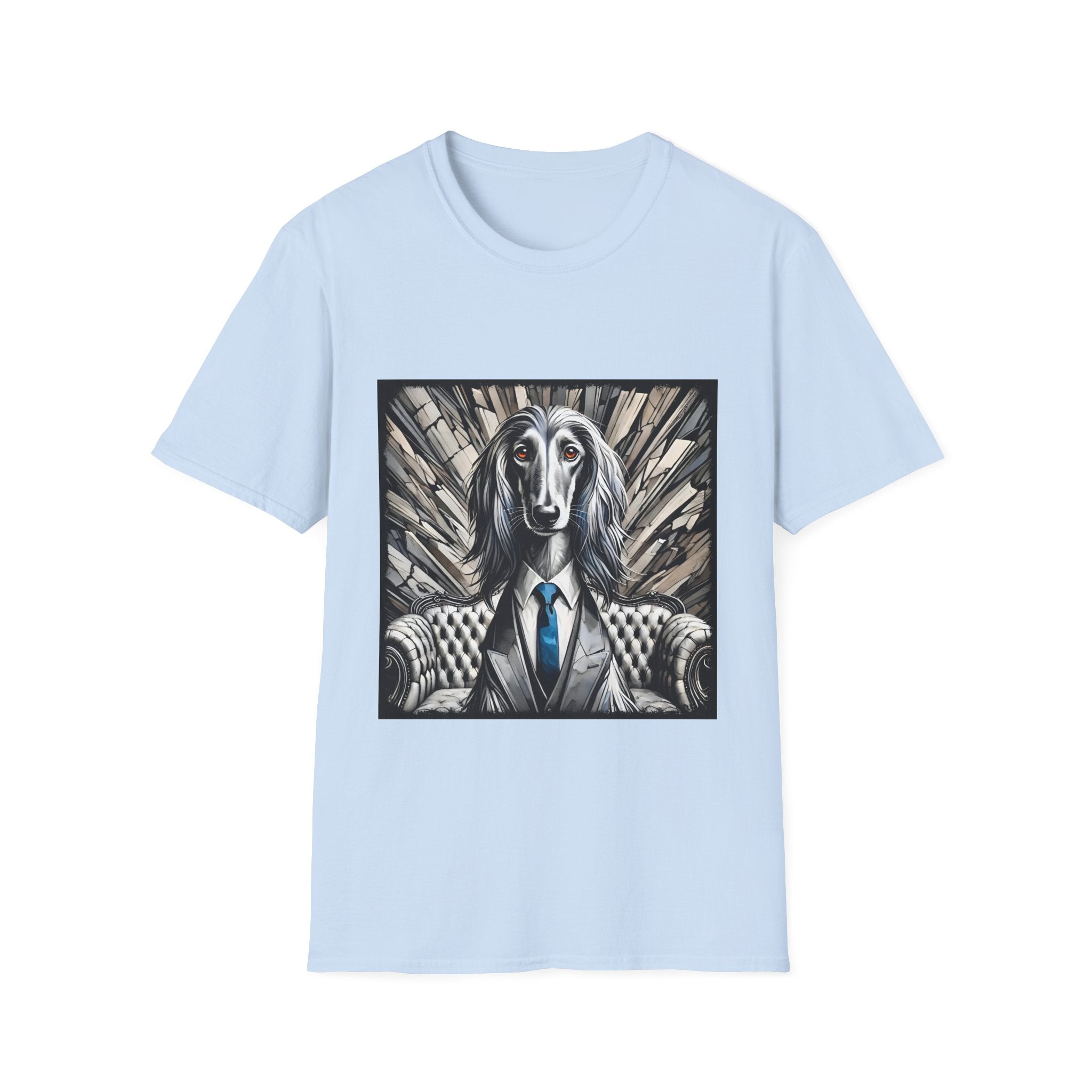 Afghan Hound B&W Bold Gentleman | Unisex Dog T-Shirt