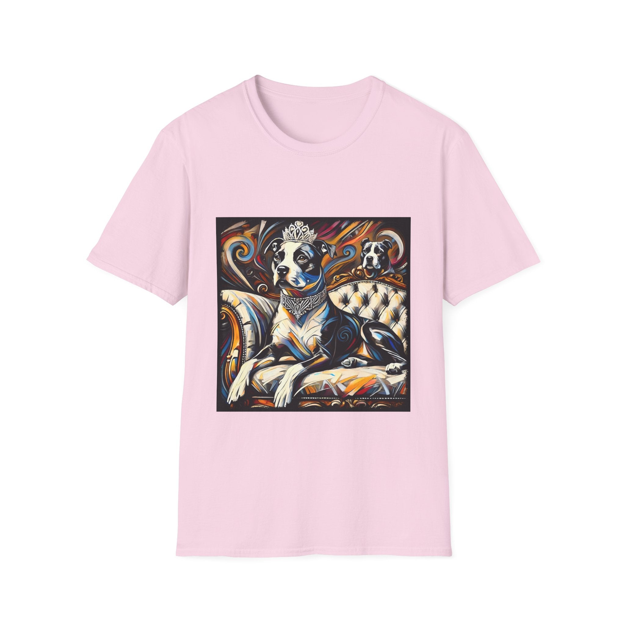 American Pit Bull Terrier Bold Princess Swirl  | Unisex Dog T-Shirt