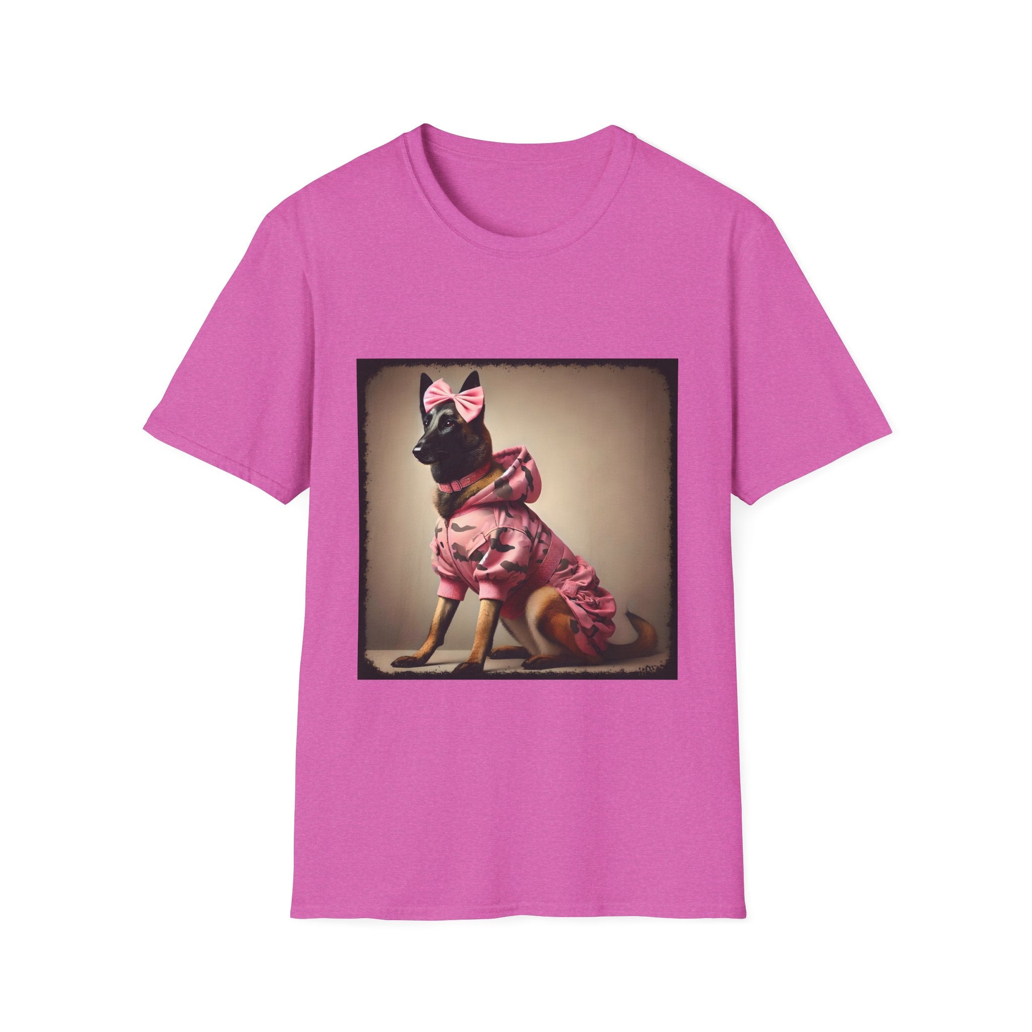 Belgian Malinois Pink Camo Cutie | Unisex Dog T-Shirt