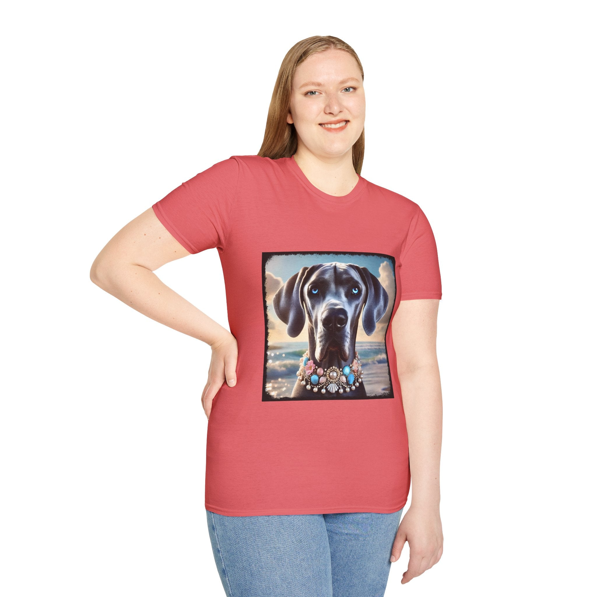 Great Dane Beach Beauty | Unisex Dog T-Shirt