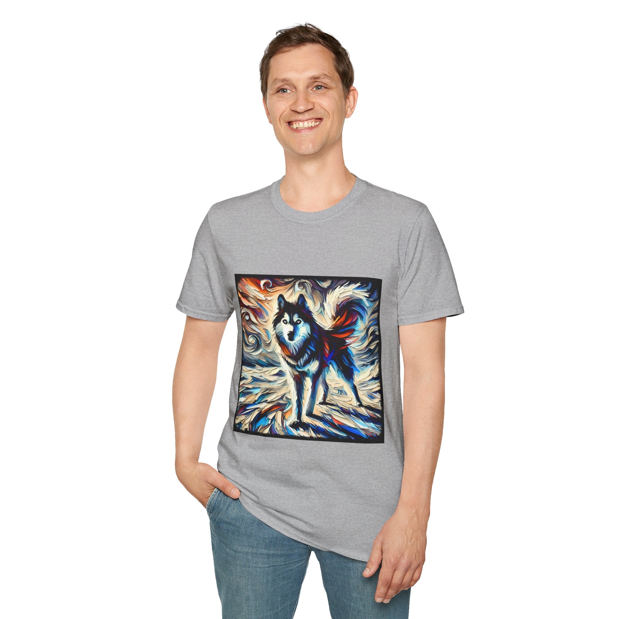 Siberian Husky Vivid Dream Swirl | Unisex Dog T-Shirt