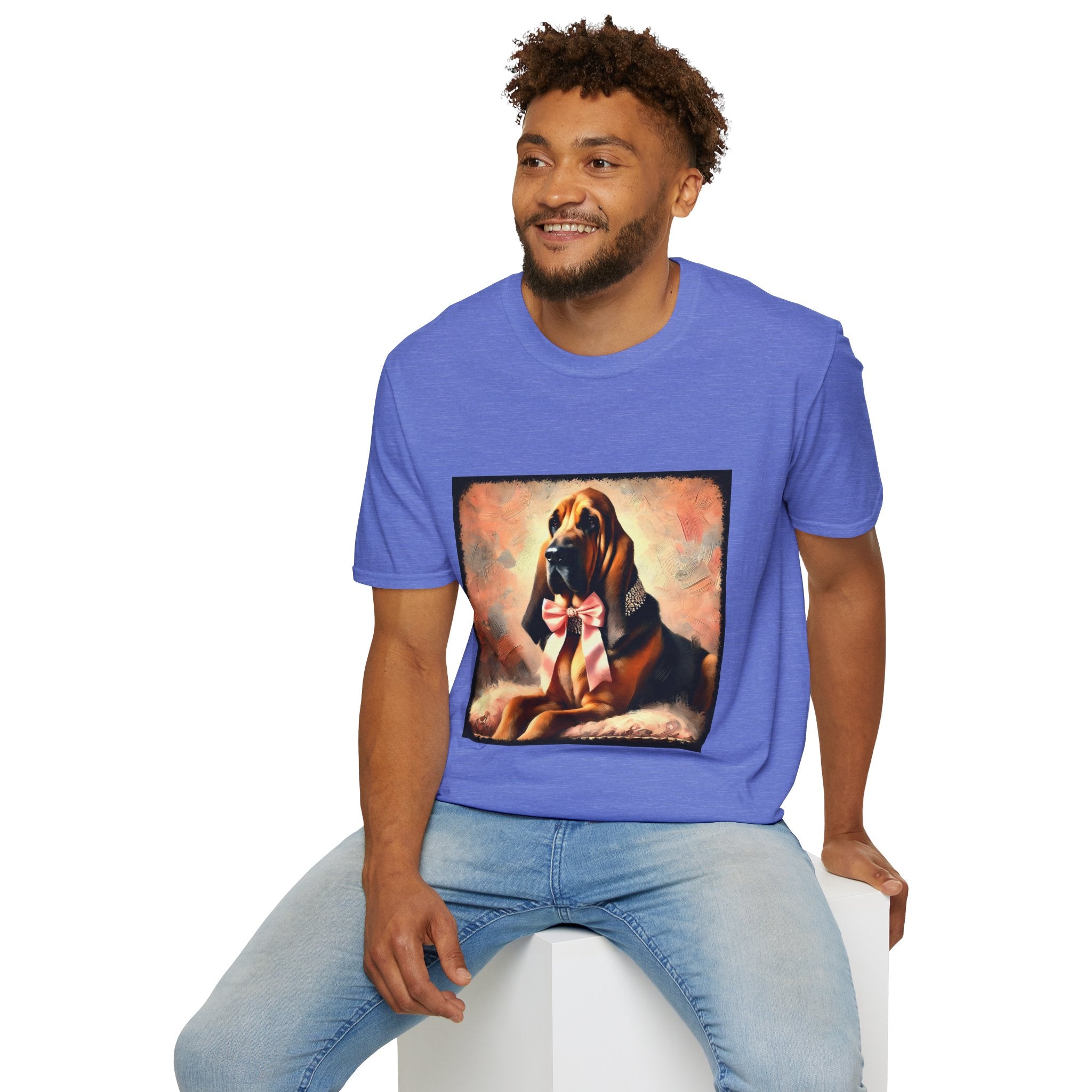 Bloodhound Poised Classic | Unisex Dog T-Shirt