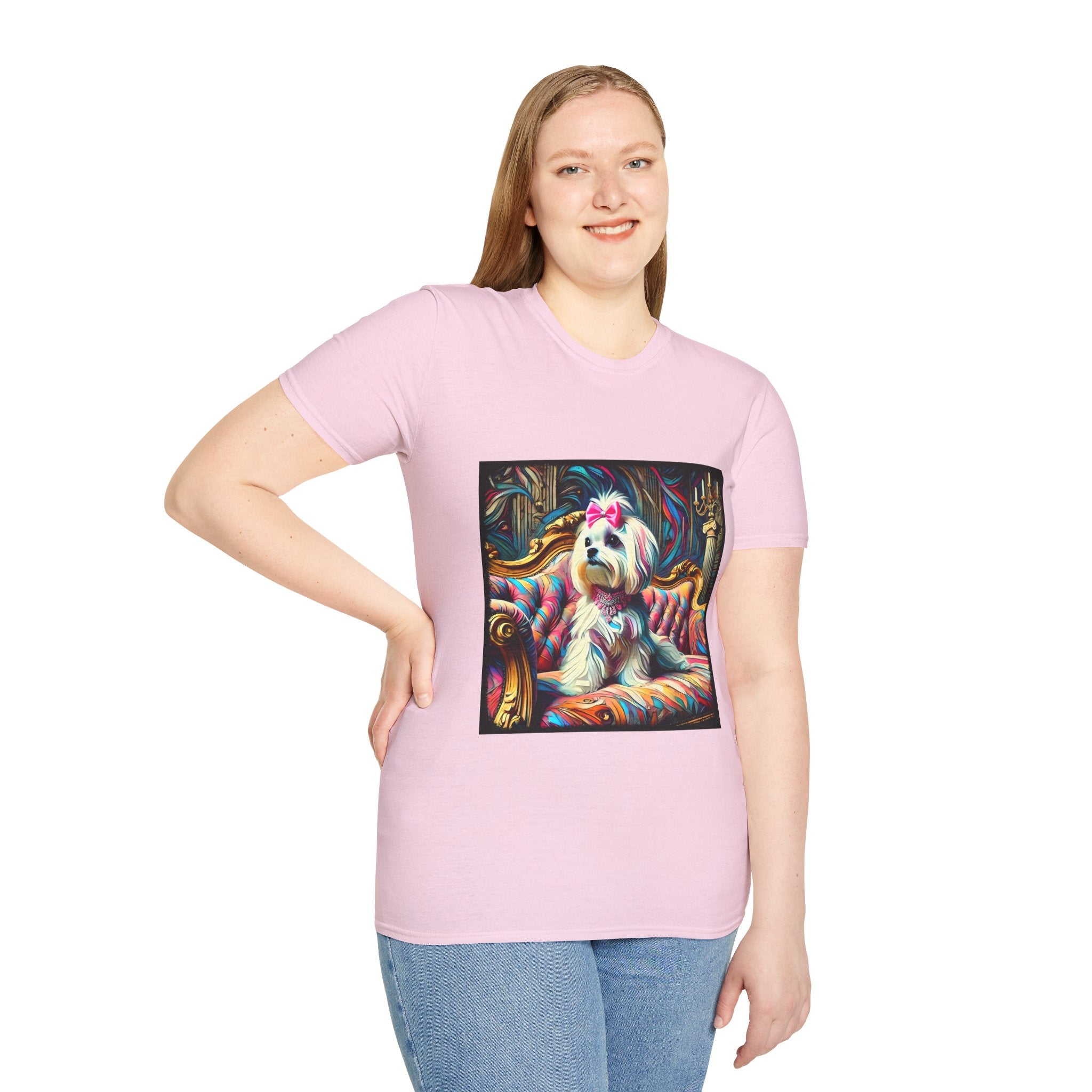 Maltese Diamond Princess Classic | Unisex Dog T-Shirt