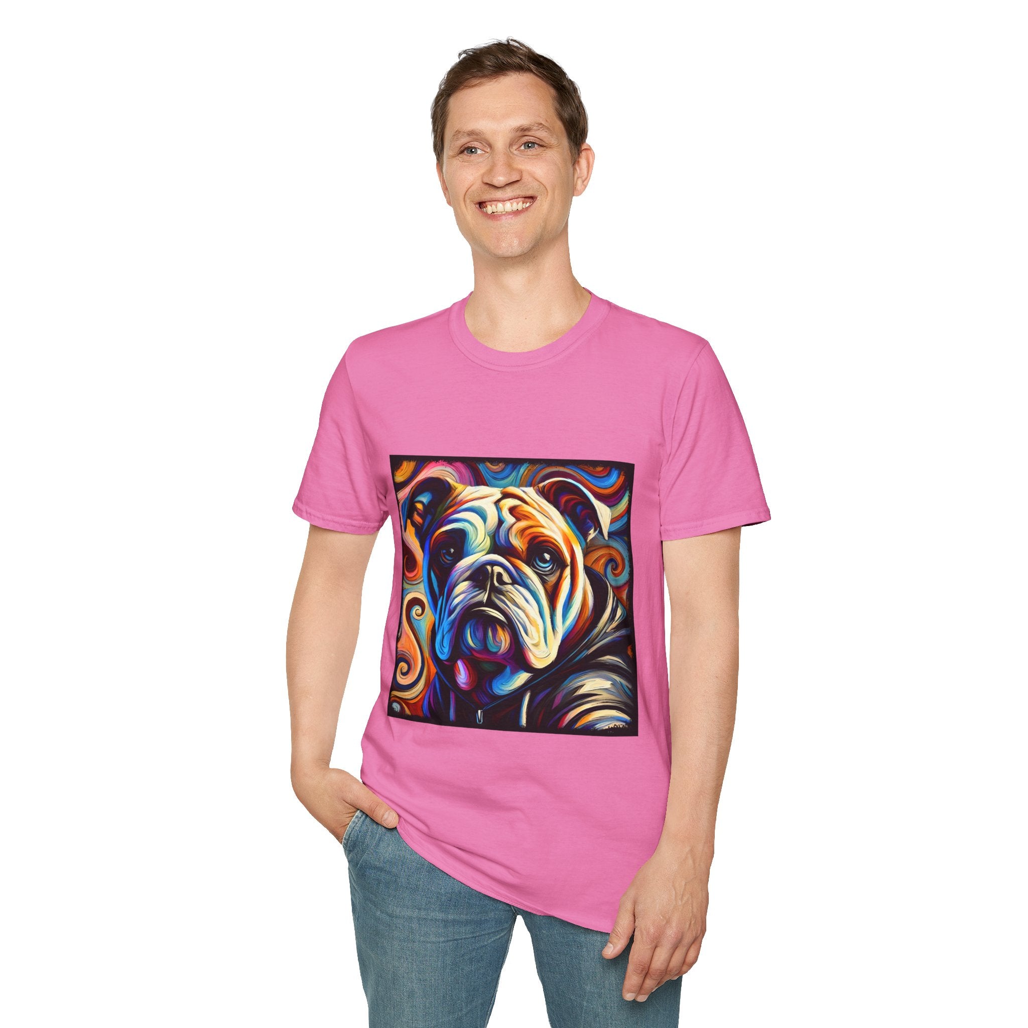 Bulldog Relaxed Swirl | Unisex Dog T-Shirt