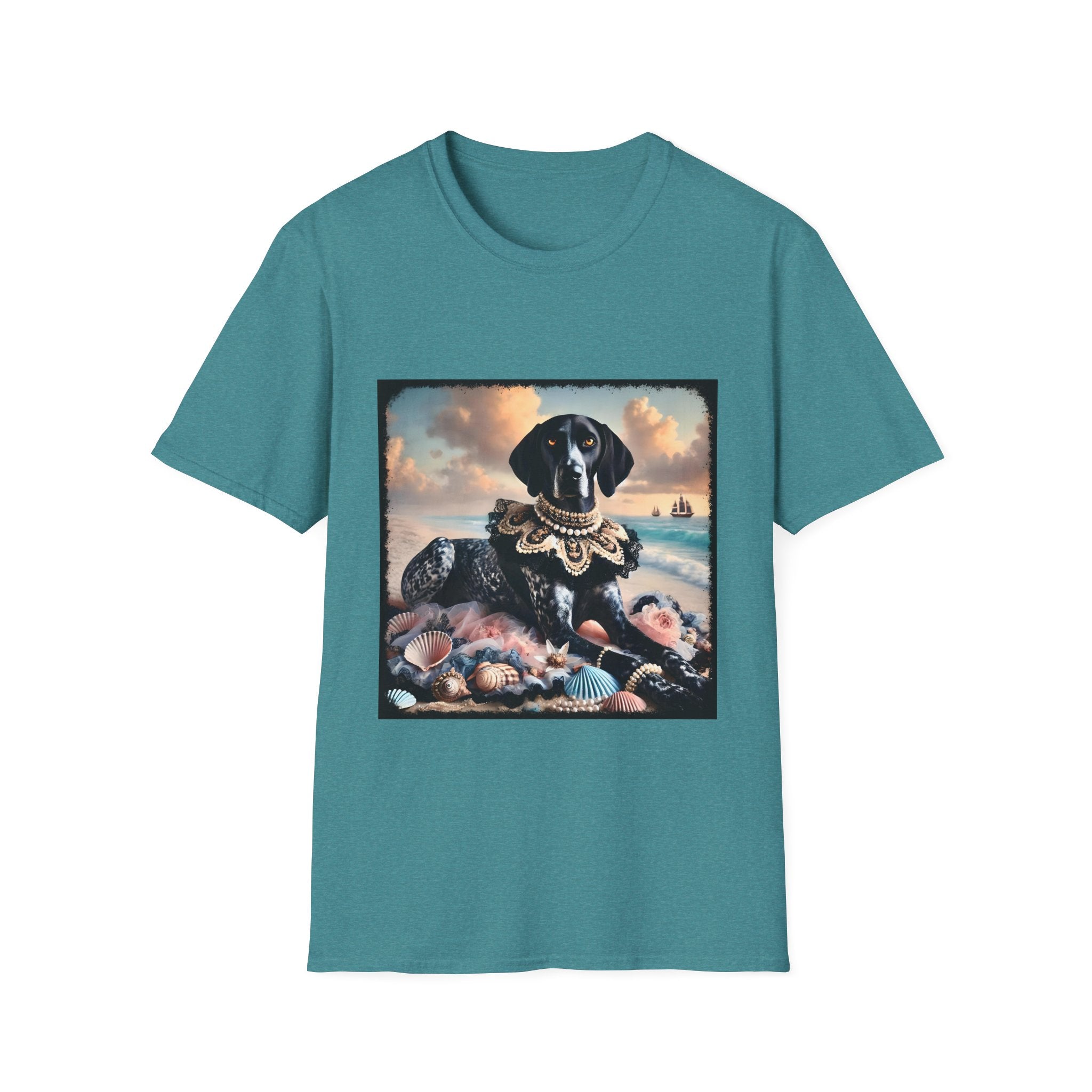 German Shorthaired Pointer Seashell Siren | Unisex Dog T-Shirt