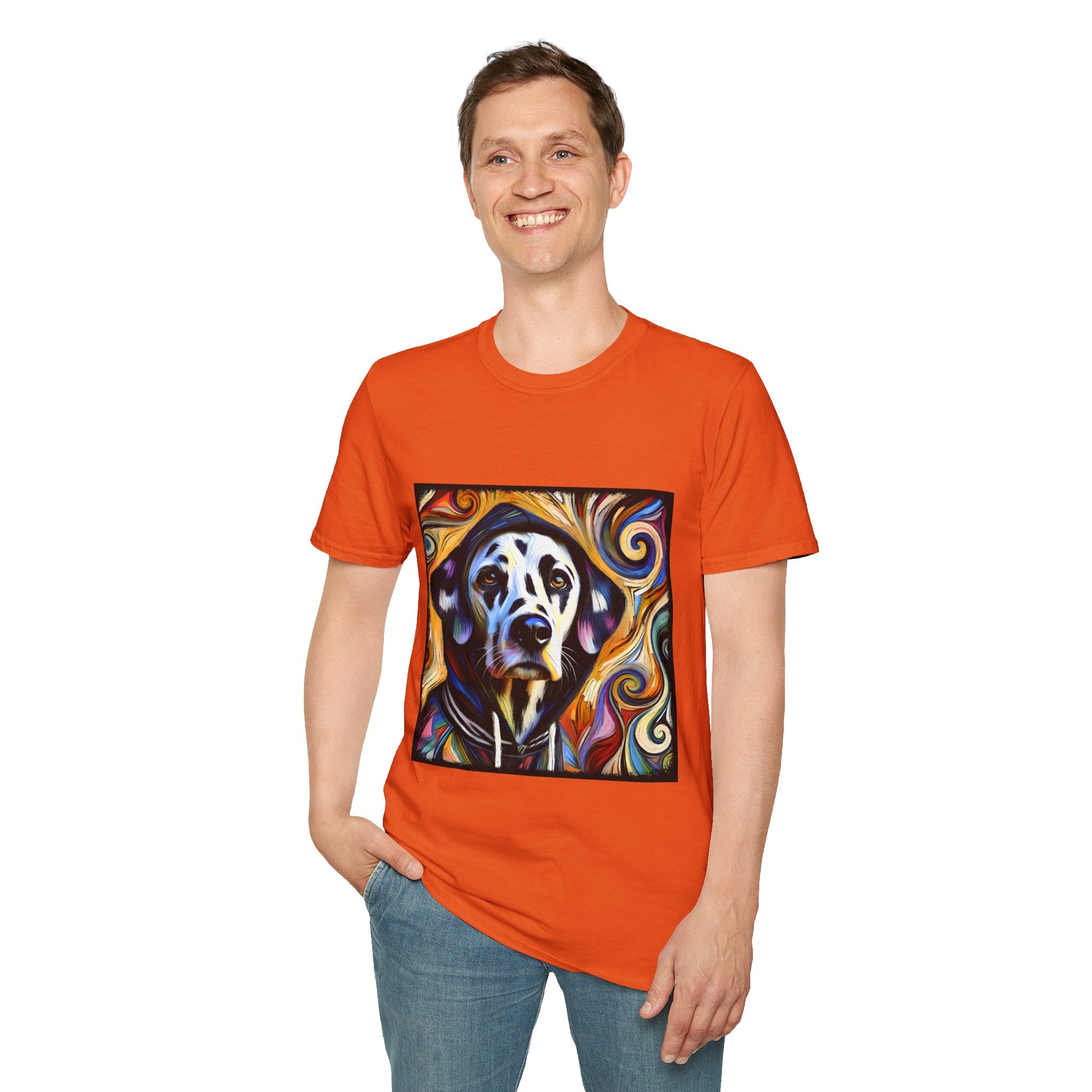 Dalmatian Relaxed Swirl | Unisex Dog T-Shirt