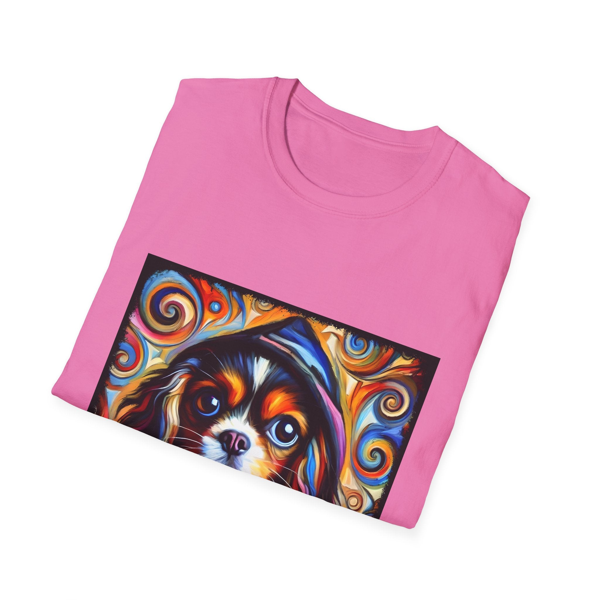 Cavalier King Charles Spaniel Relaxed Swirl | Unisex Dog T-Shirt