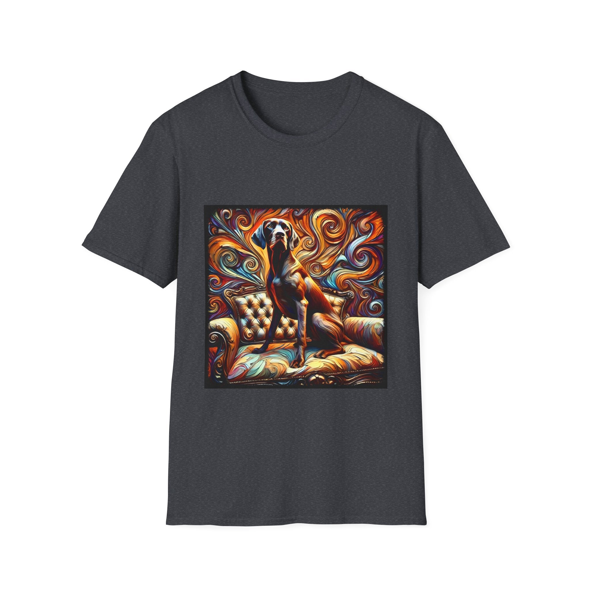 German Shorthaired Pointer Fire Swirl | Unisex Dog T-Shirt